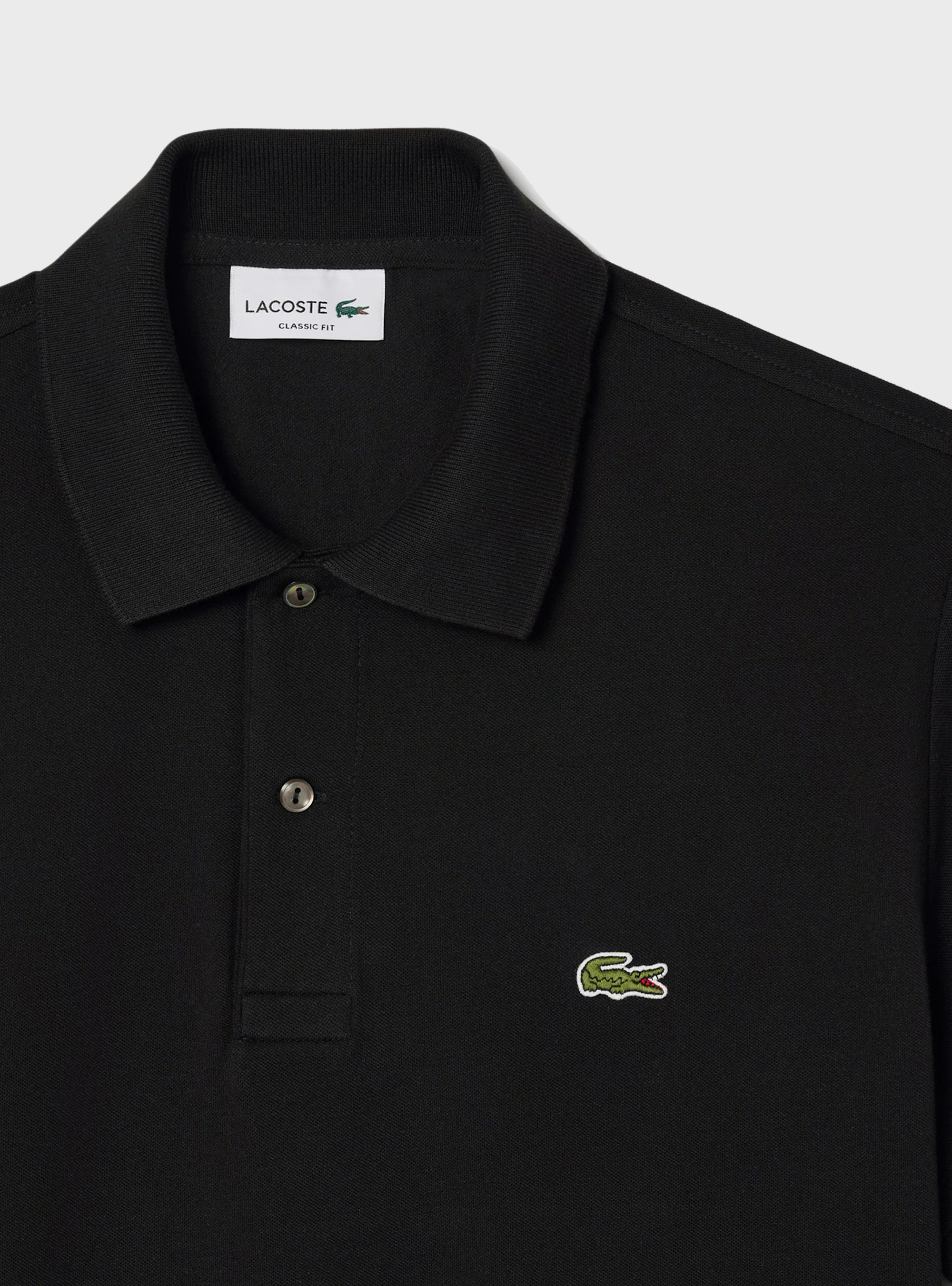 Lacoste Classic Fit L.12.12 LIGHT Piqué Polo - Black