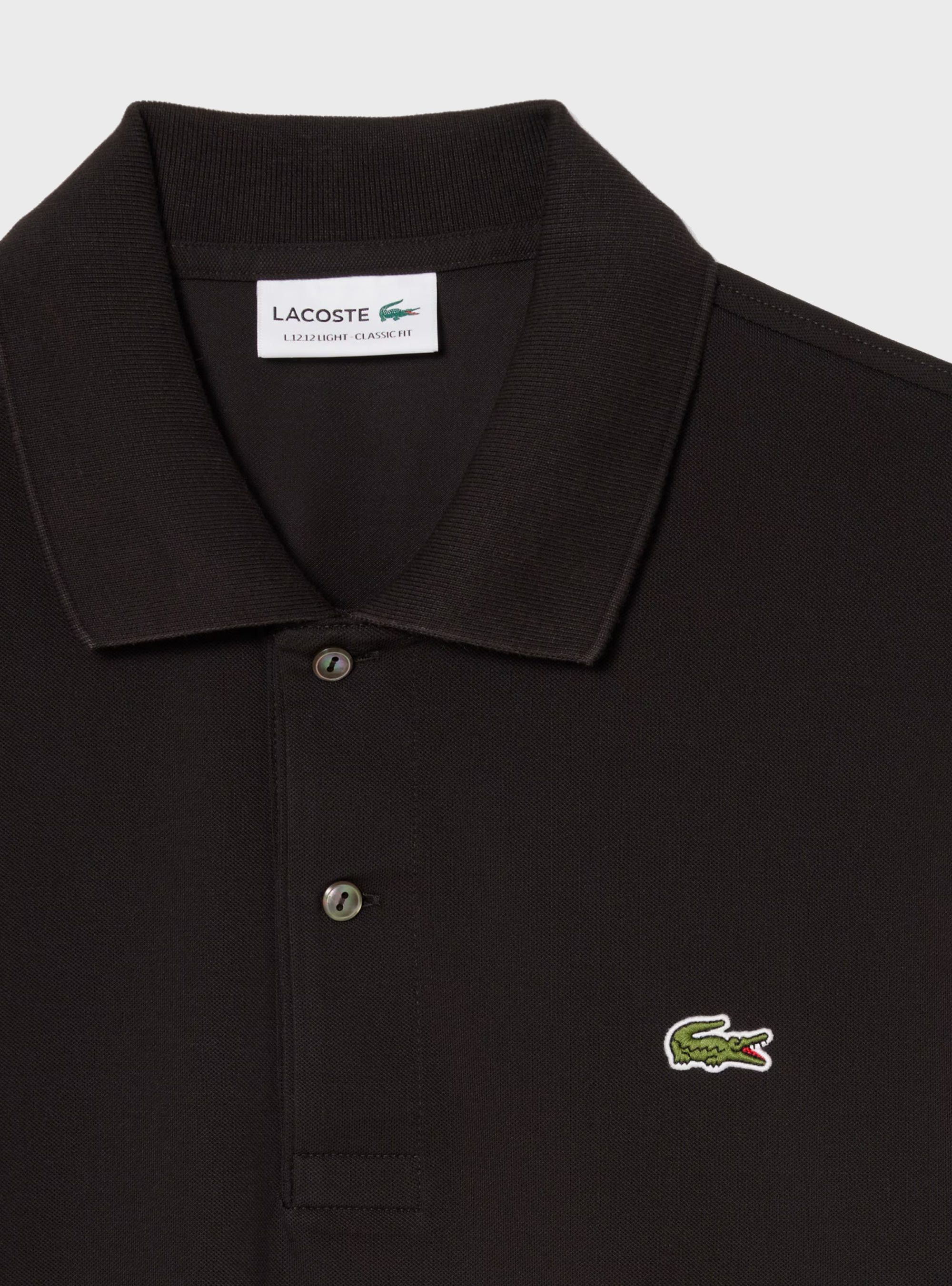 Lacoste Classic Fit L.12.12 LIGHT Piqué Polo - Dark Brown