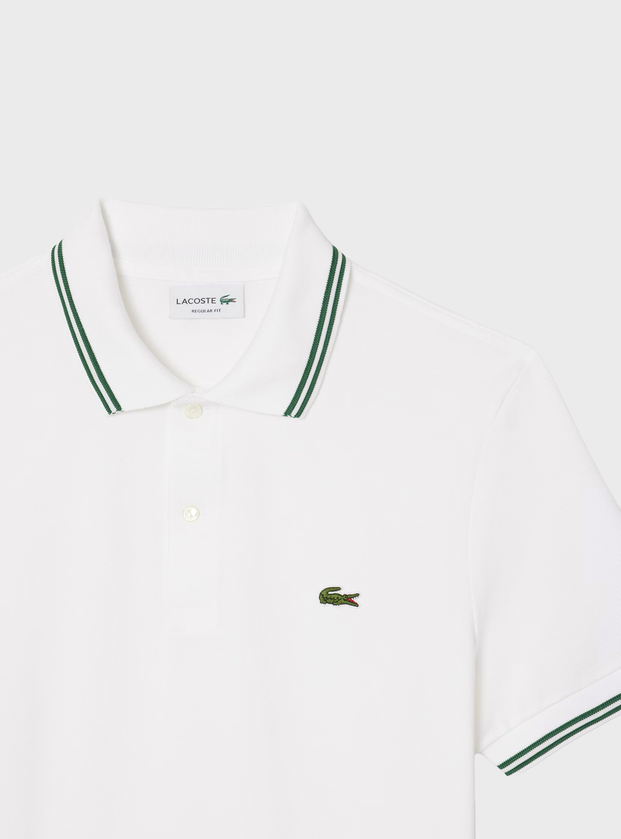 Lacoste Regular Fit Trim Accent L.12.12 Polo - White