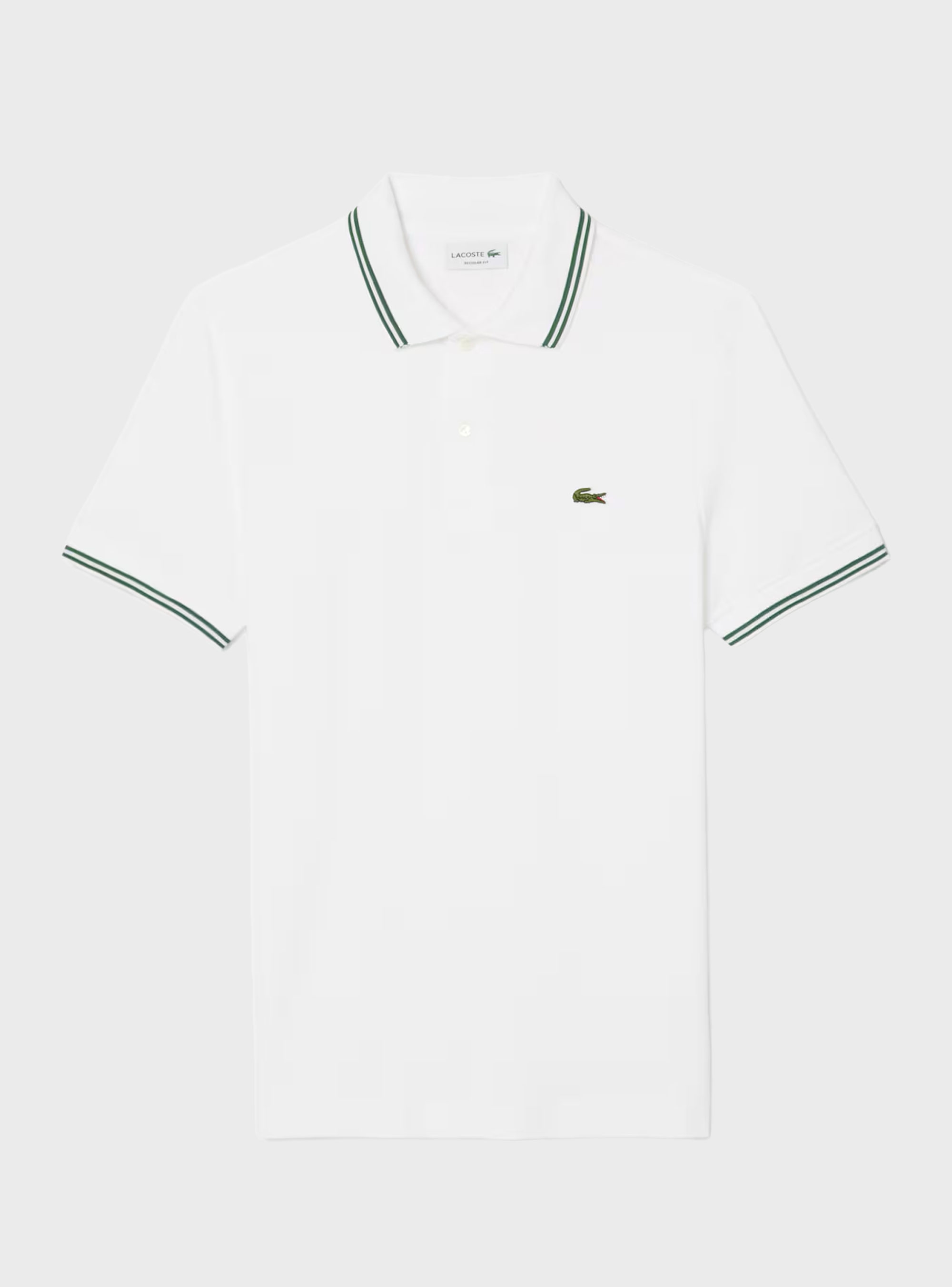 Lacoste Regular Fit Trim Accent L.12.12 Polo - White