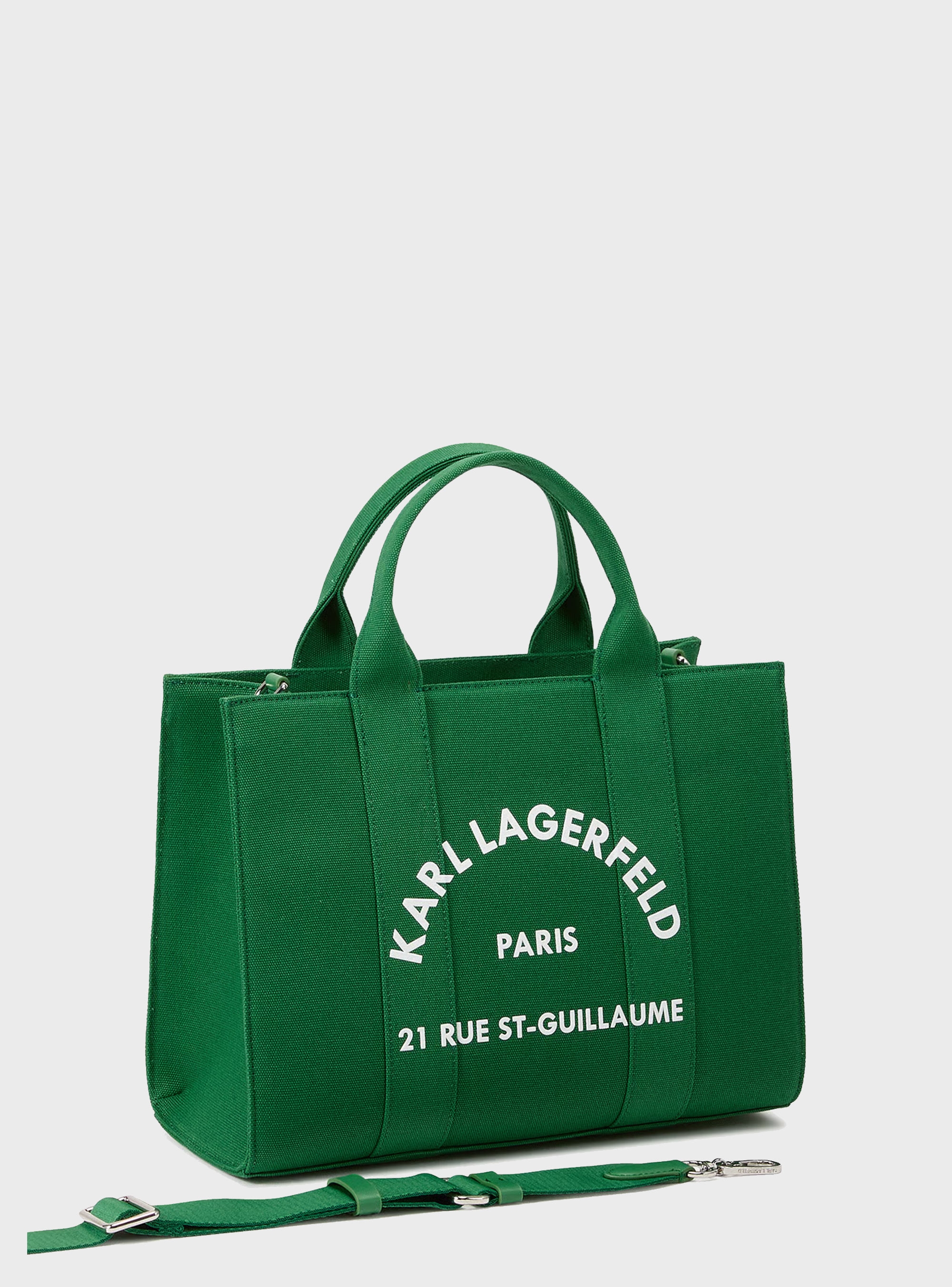 Karl Lagerfeld Rue St-Guillaume Medium Square Tote Bag - Green