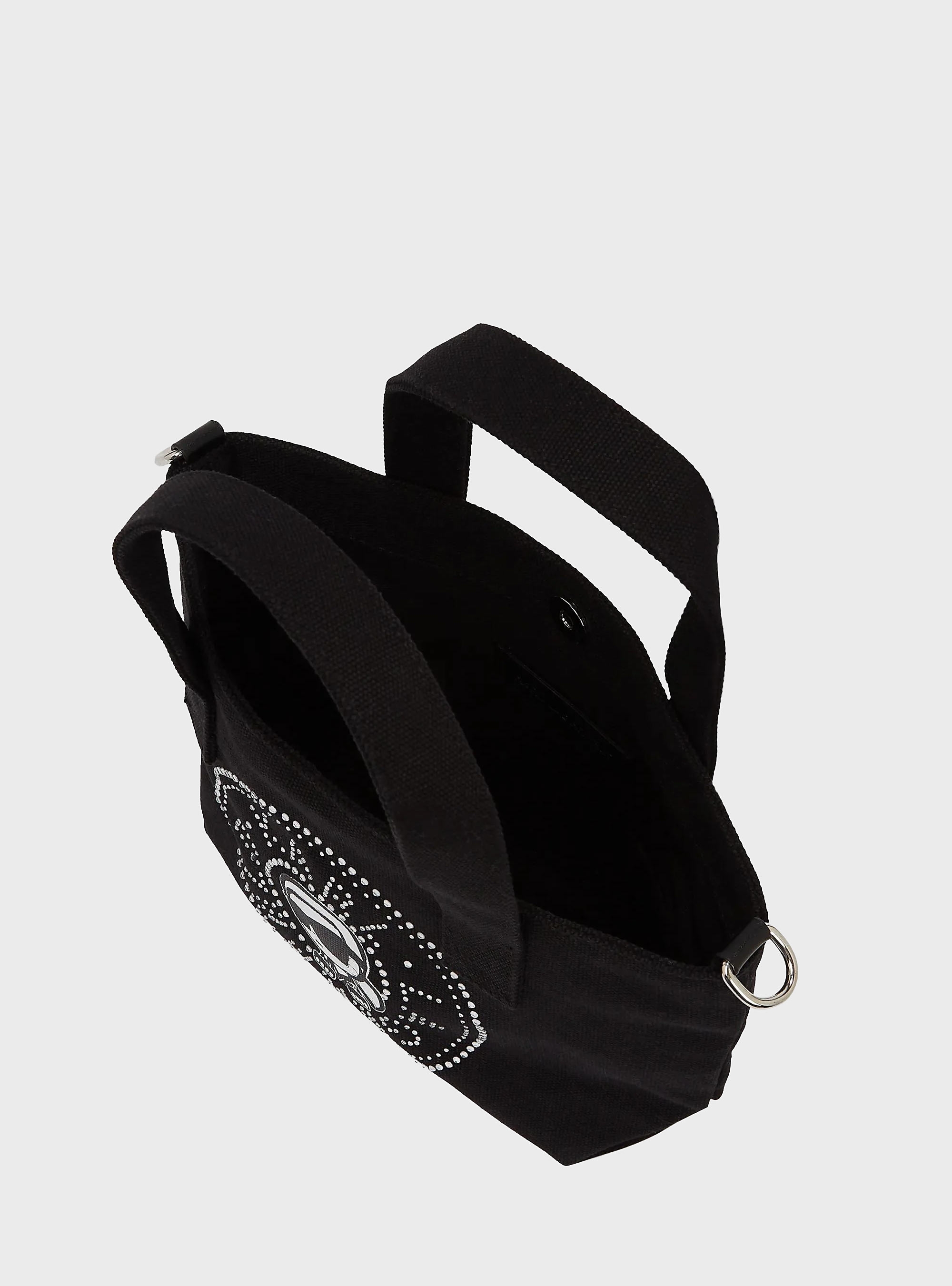 Karl Lagerfeld Ikon Circle Rhinestones Shopper - Black