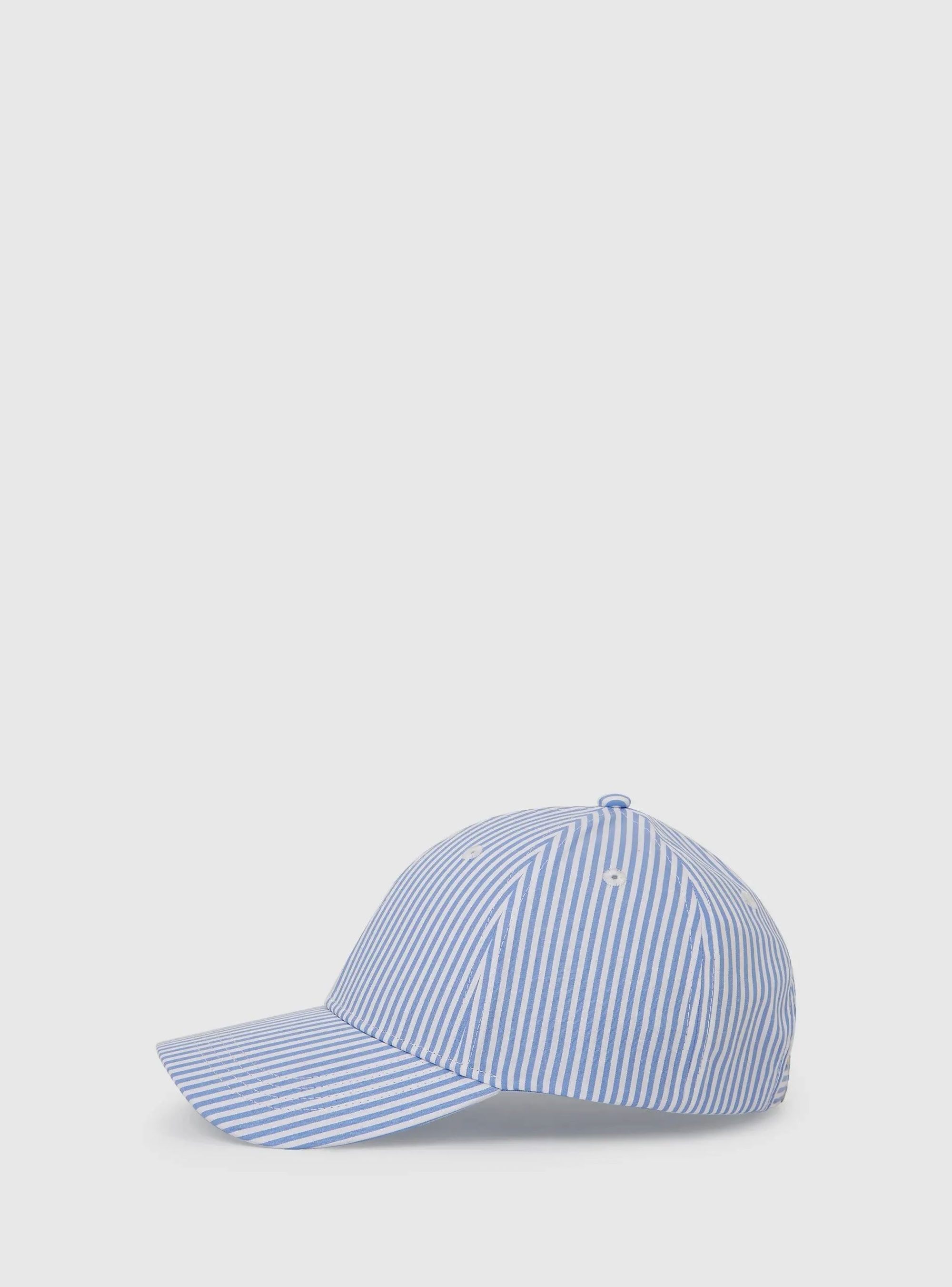 Karl Lagerfeld Ikon Striped Cap - Blue