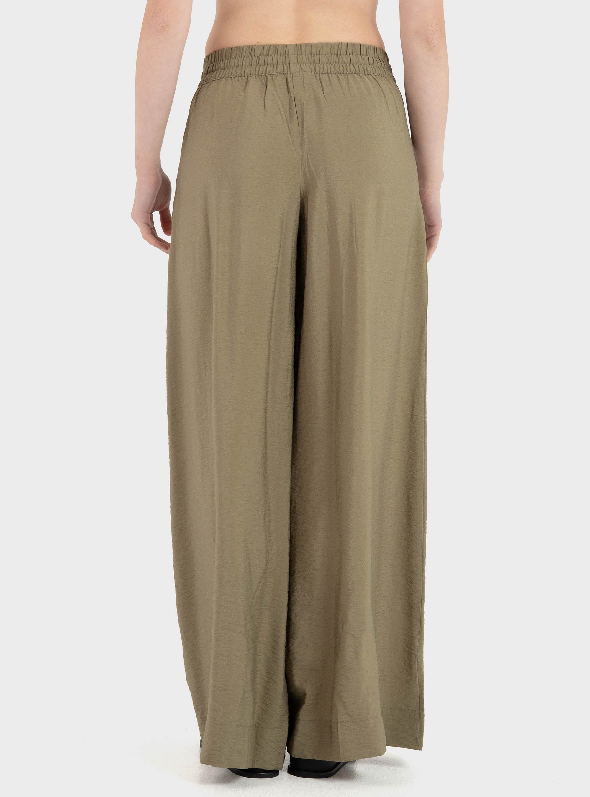 Jdy Troya Mid Waist Palazzo Pants - Olive 