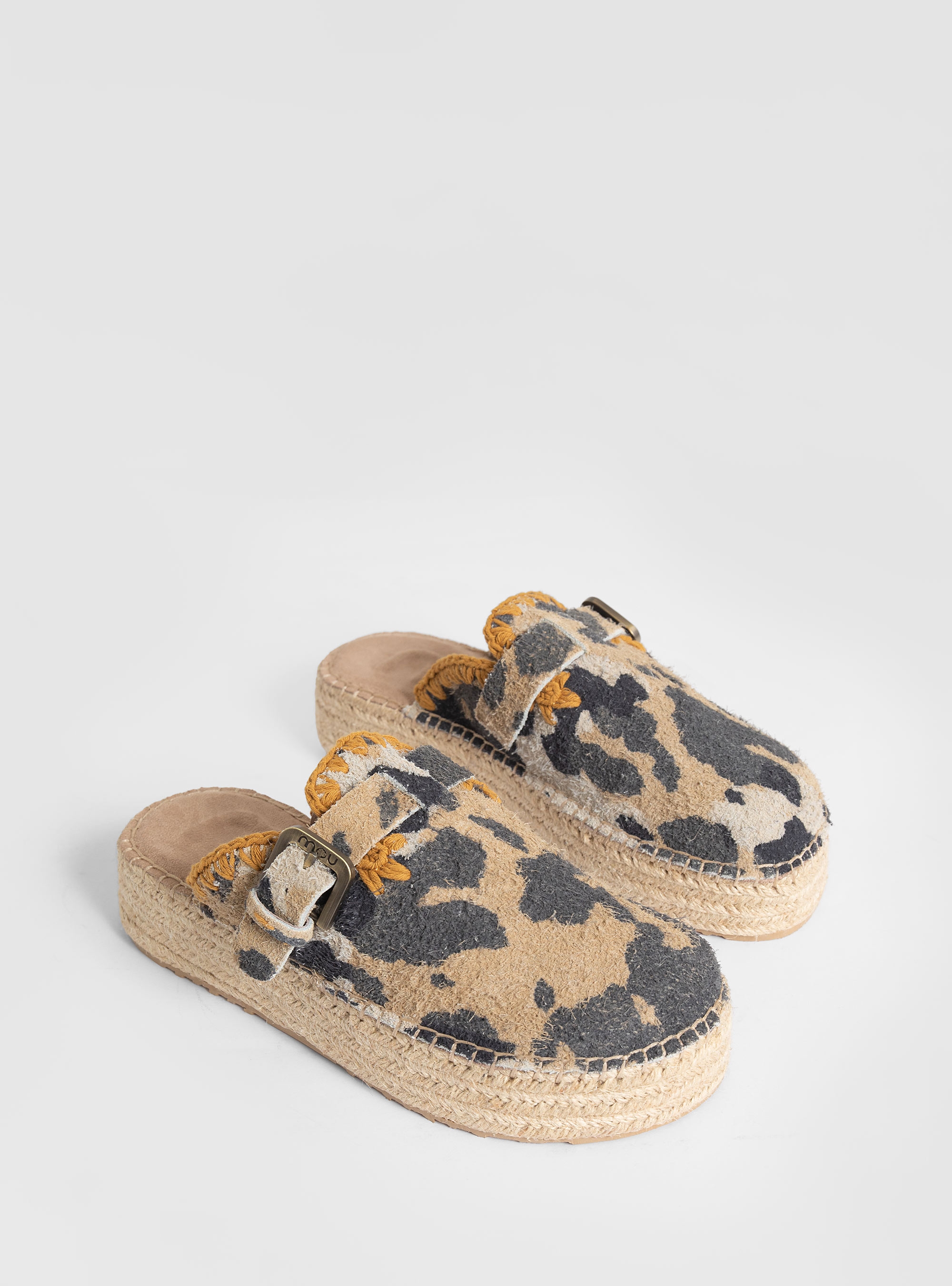 Mou Jute Clog Camo Print - Animal Print