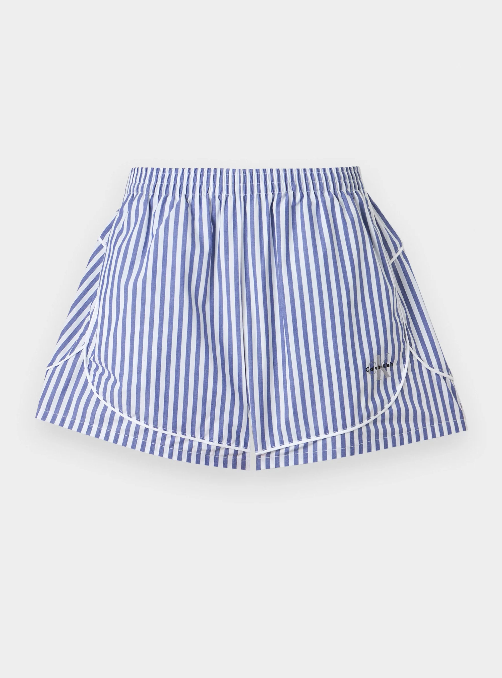 Calvin Klein Cotton Poplin Pyjama Shorts - Blue