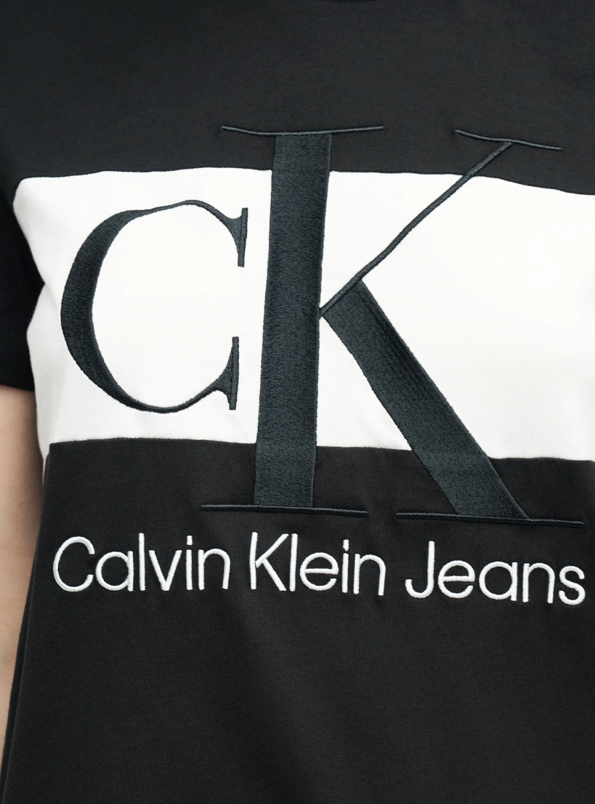Calvin Klein BLOCKING TSHIRT DRESS - Black