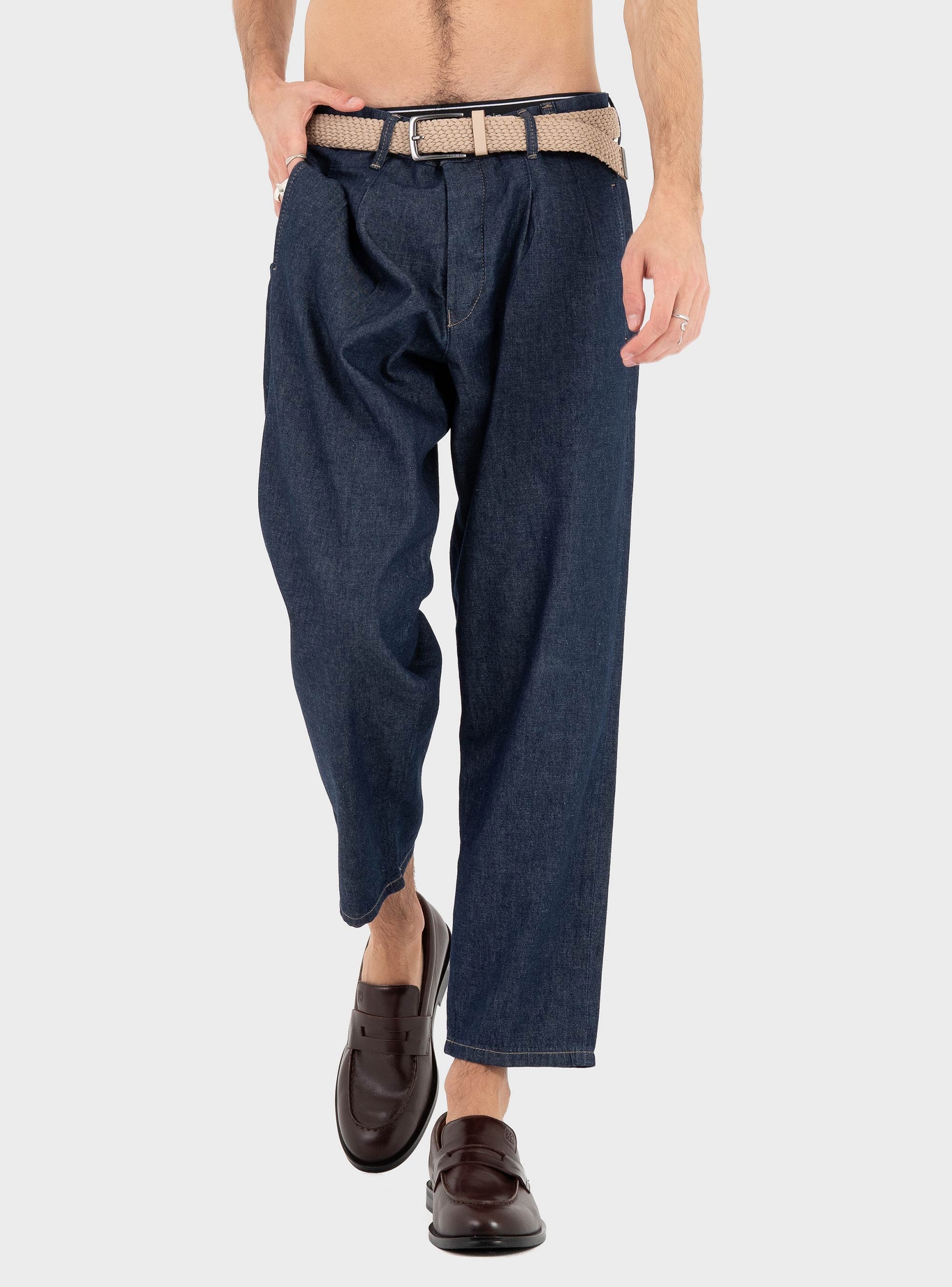 Gabba GABfirenze Geky Denim Cropped Pants - Unwashed Denim