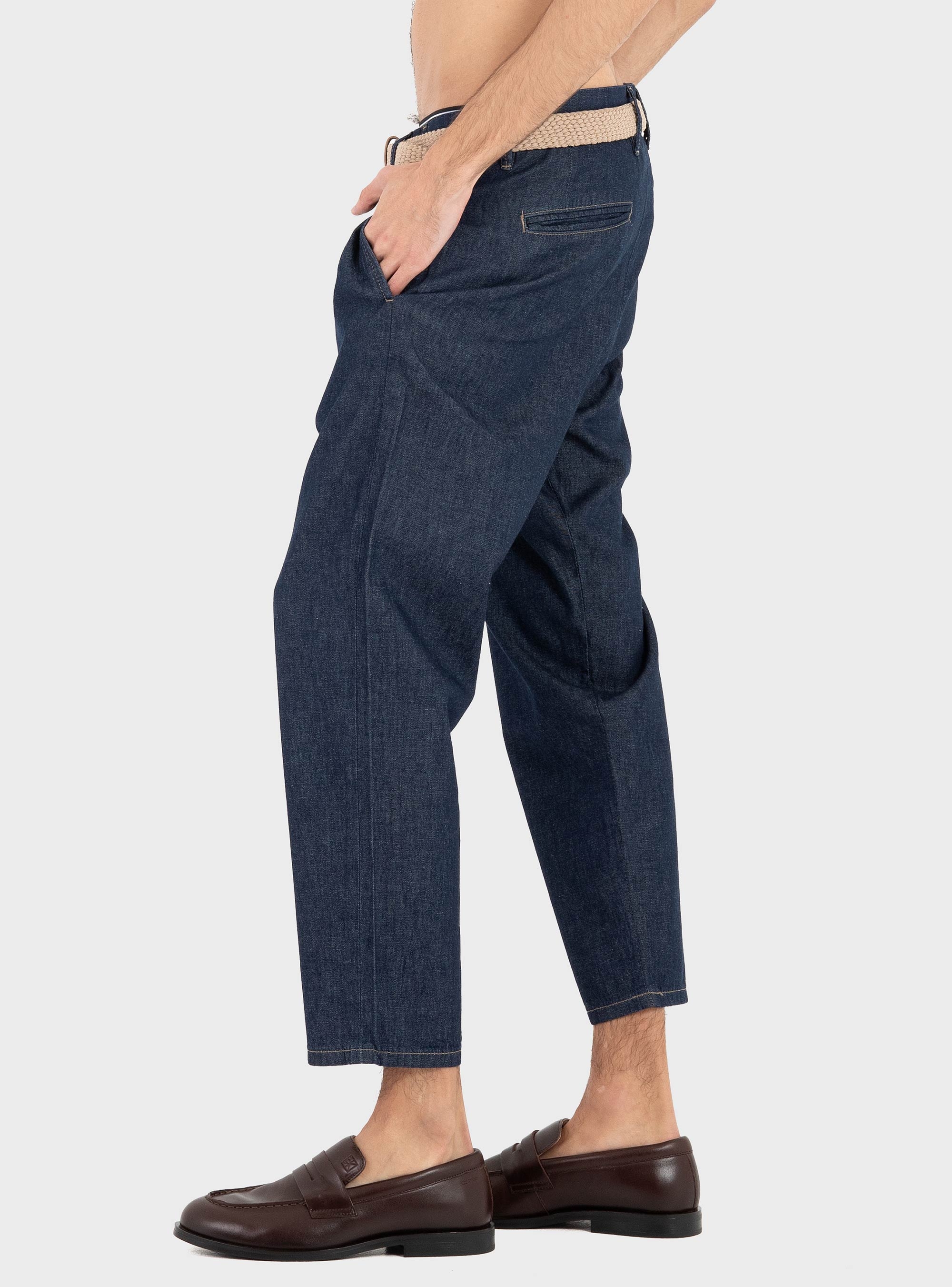 Gabba GABfirenze Geky Denim Cropped Pants - Unwashed Denim