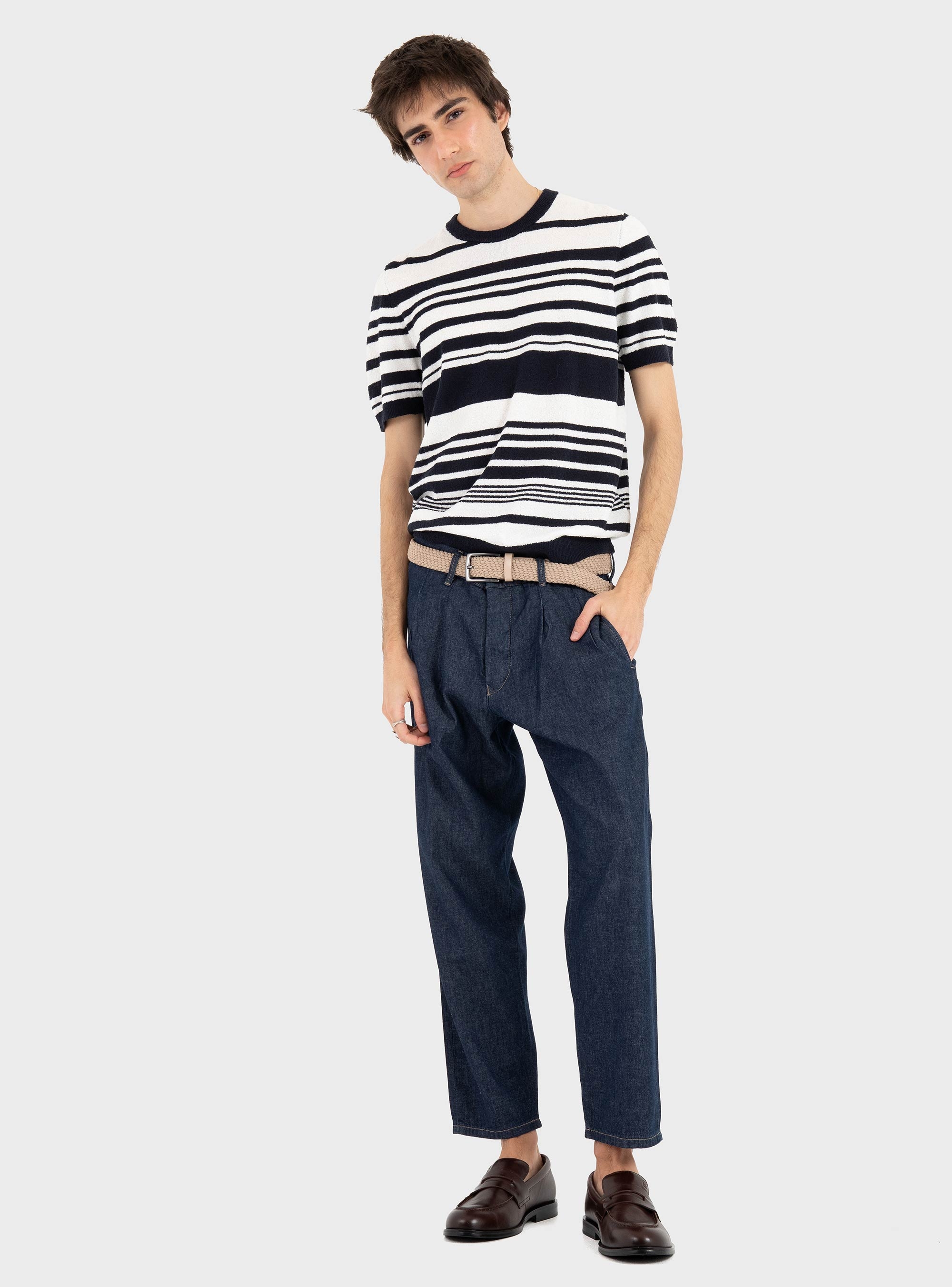 Gabba GABfirenze Geky Denim Cropped Pants - Unwashed Denim