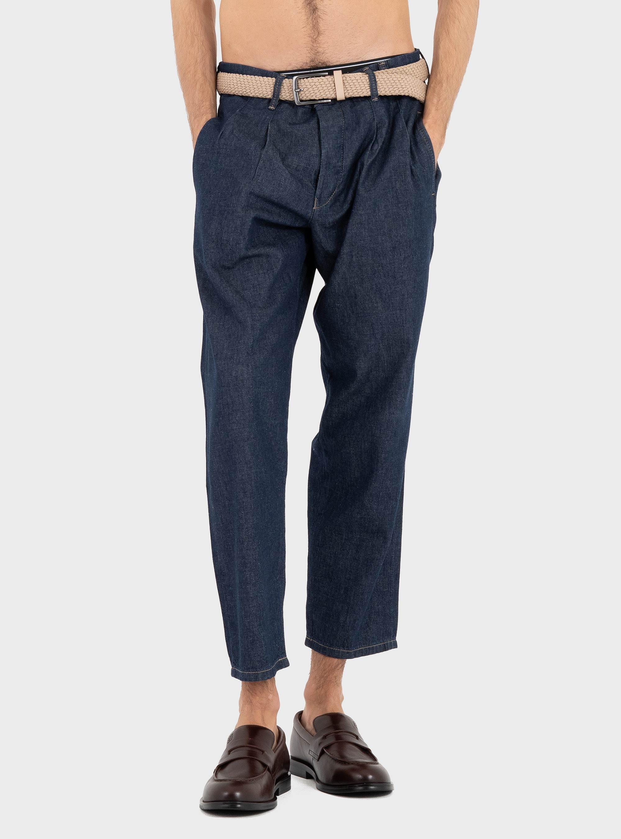 Gabba GABfirenze Geky Denim Cropped Pants - Unwashed Denim