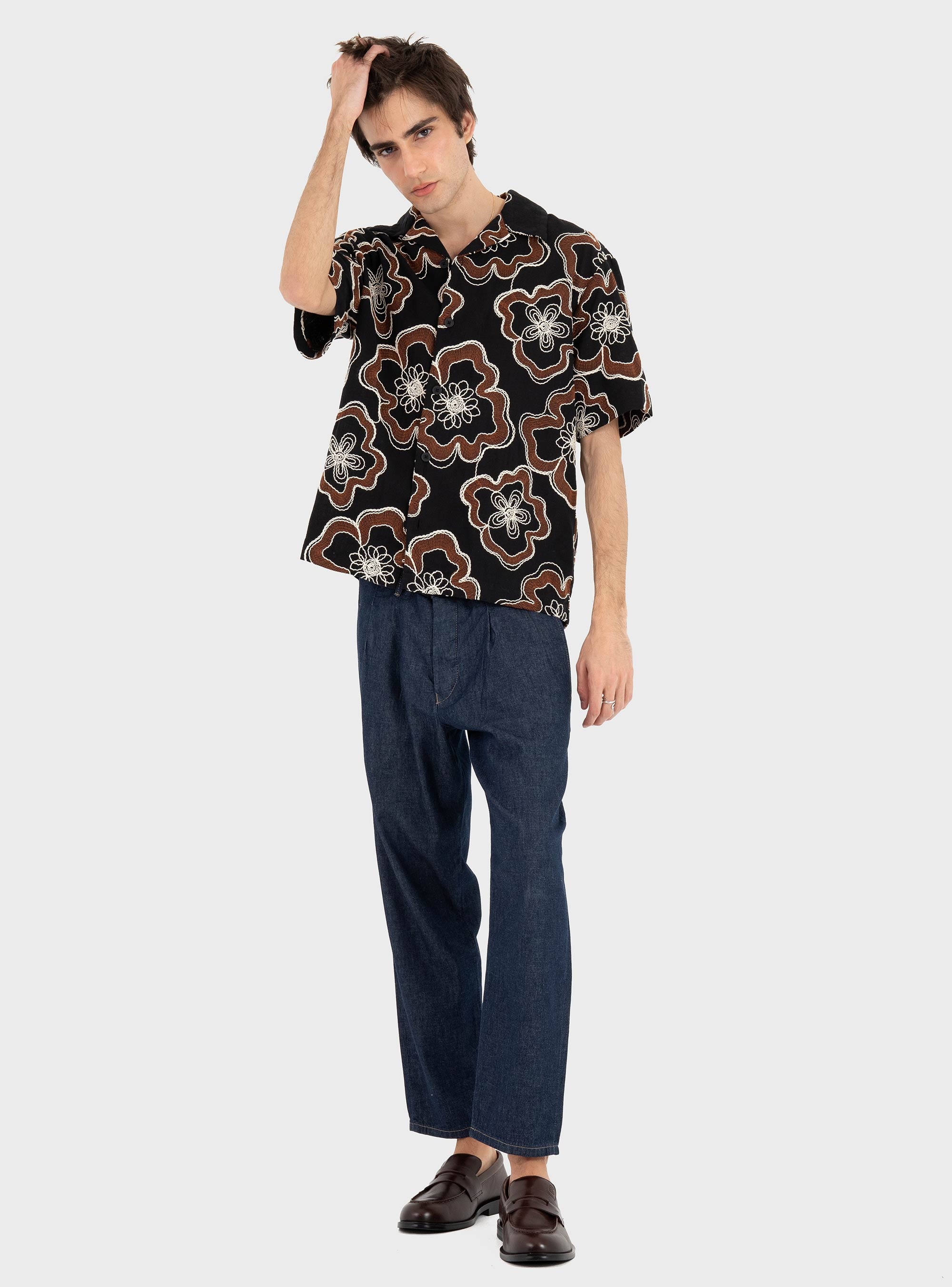 Gabba GABfirenze Geky Denim Cropped Pants - Unwashed Denim