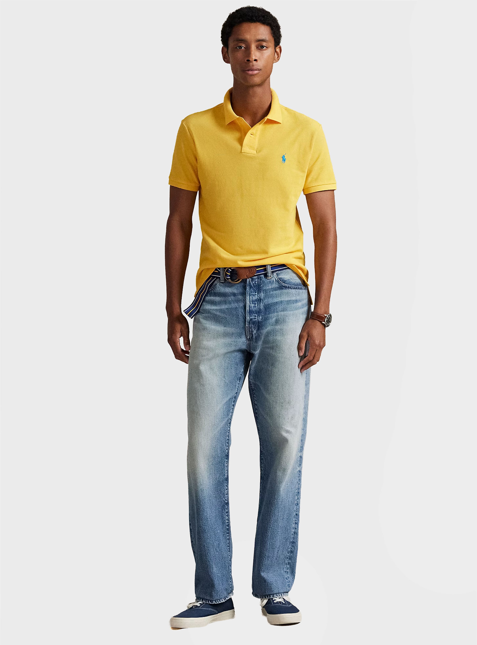 Polo Ralph Lauren The Iconic Mesh Polo Shirt - Yellow