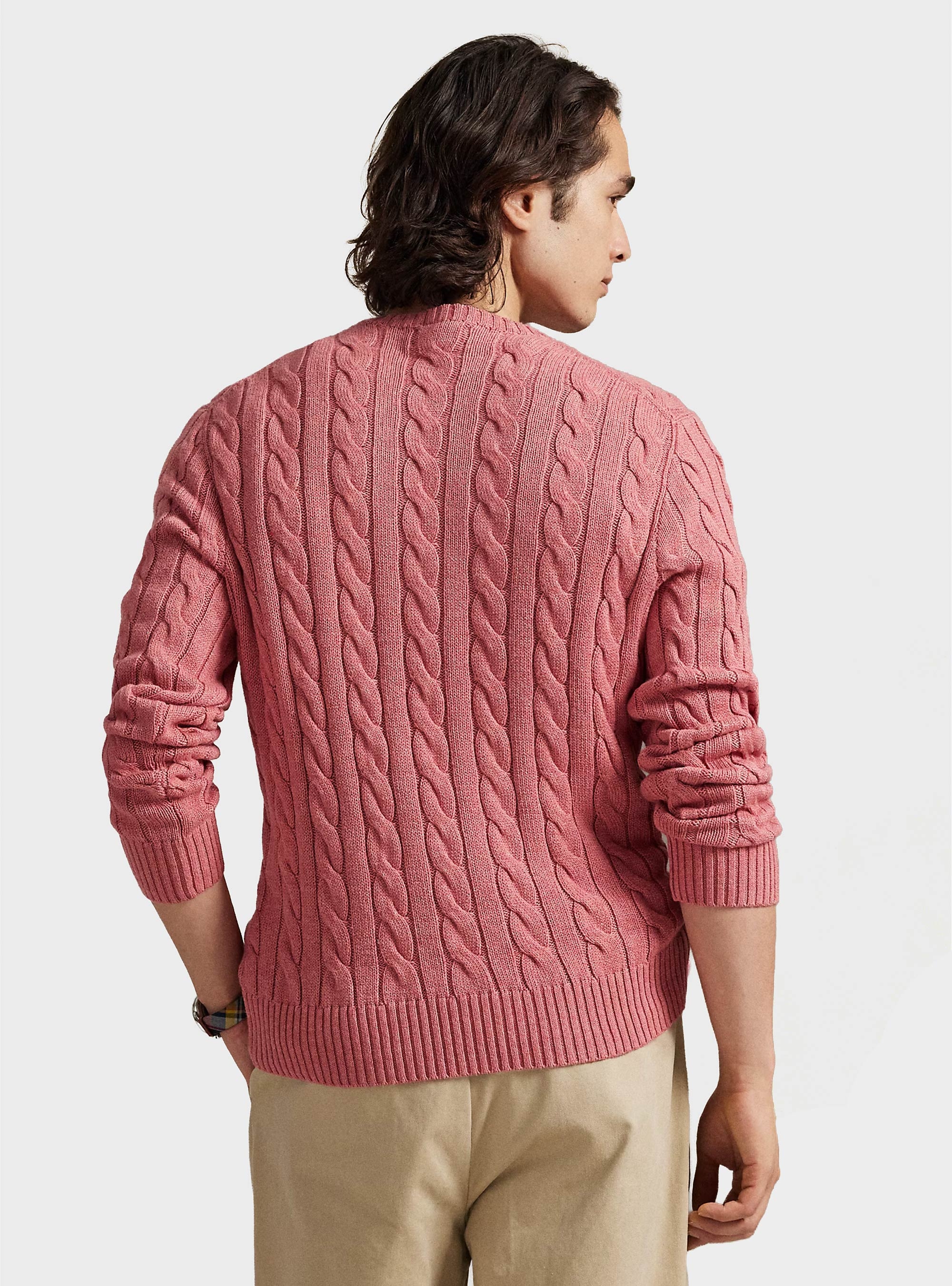 Polo Ralph Lauren Cable-Knit Cotton Jumper - Coral