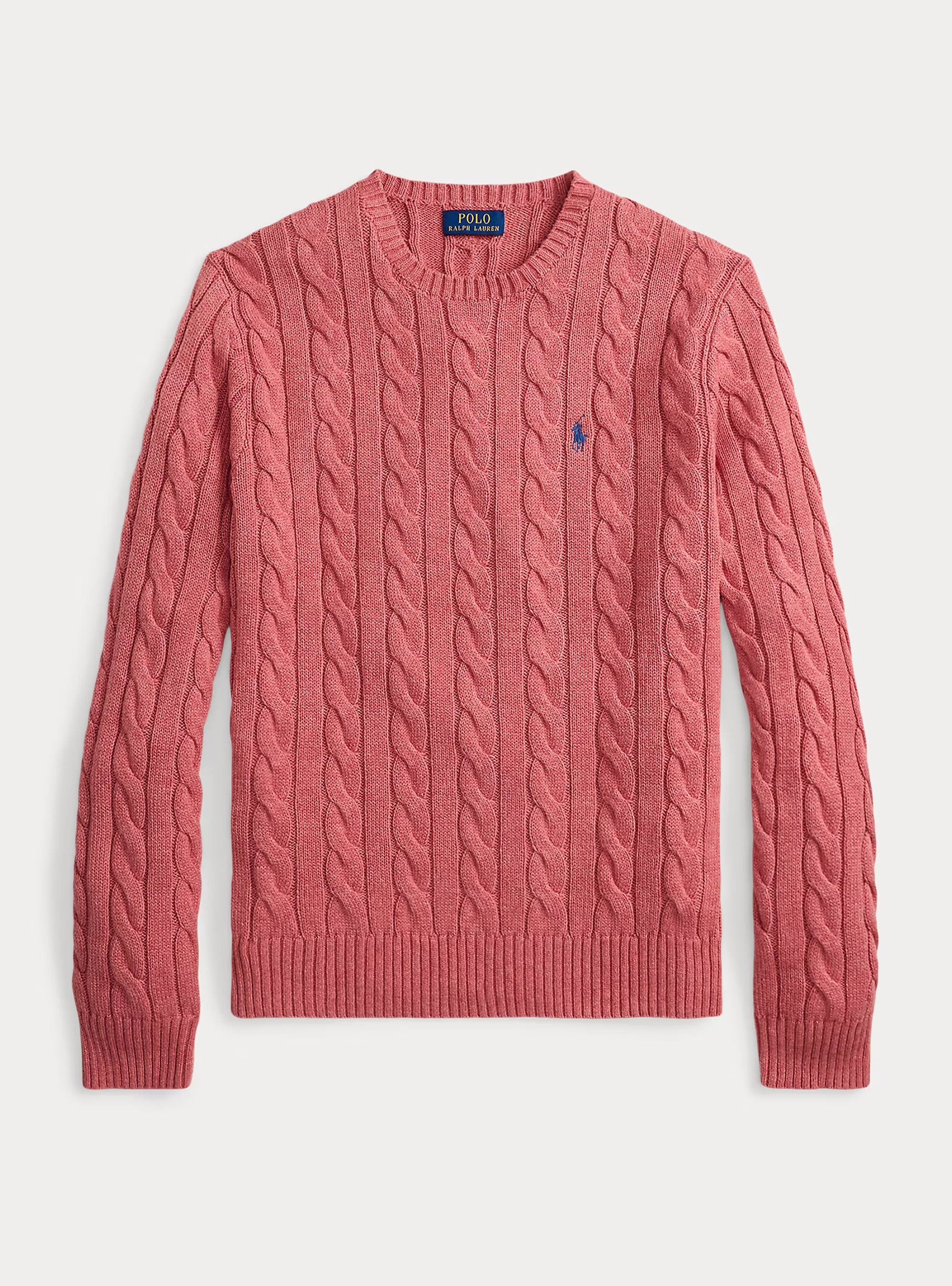 Polo Ralph Lauren Cable-Knit Cotton Jumper - Coral