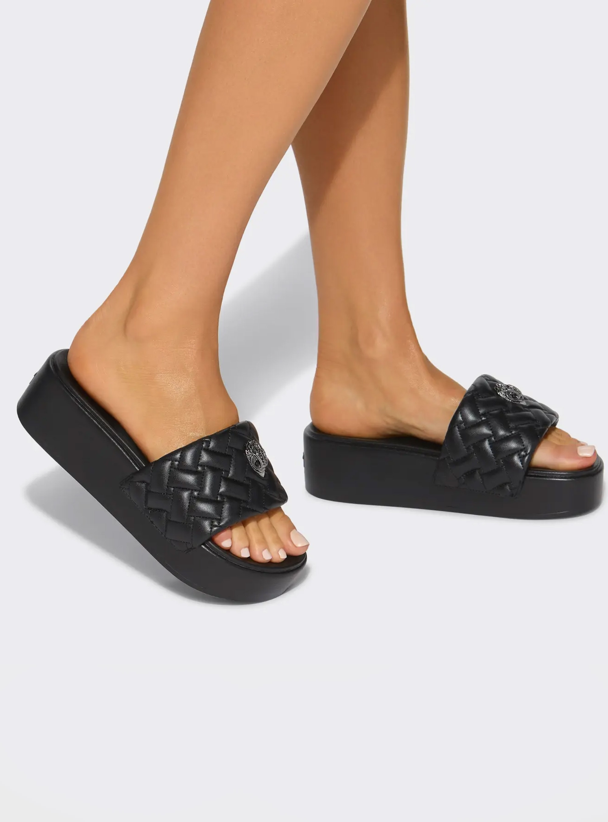 Kurt Geiger Meena Eagle Platforms - Black