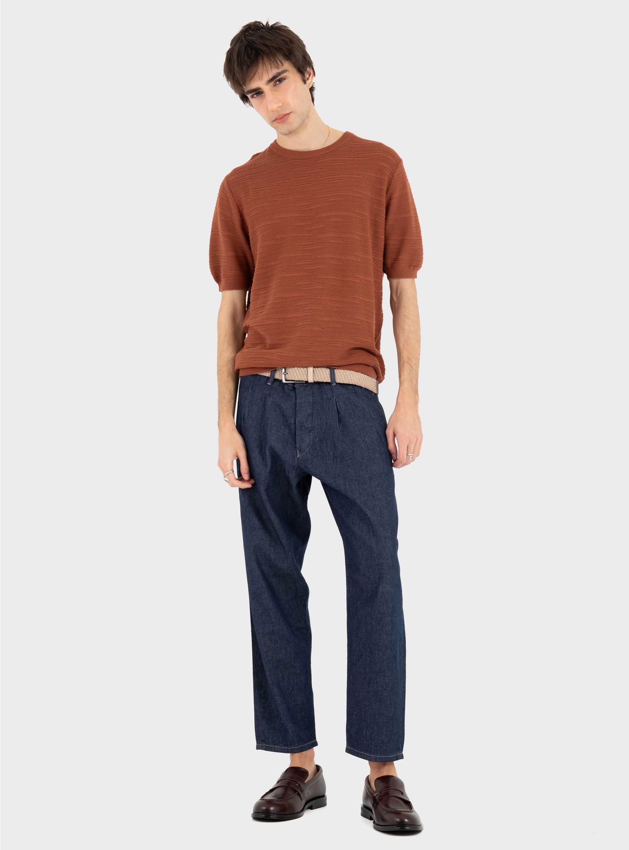 Antony Morato Sweater Regular Fit In Cotton Soft Yarn - Rust