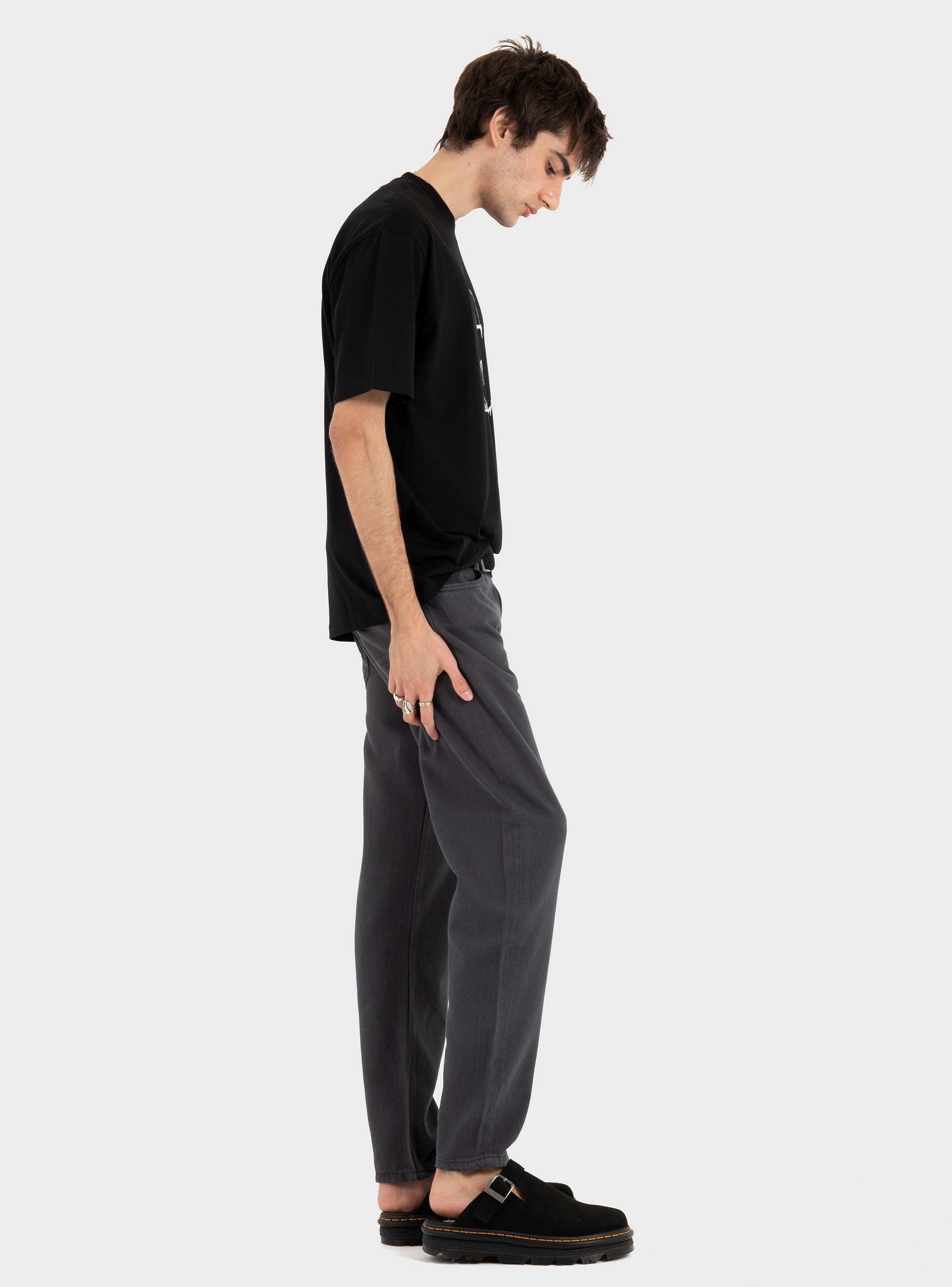 Karl Lagerfeld Loose Fit Portrait T-Shirt - Black