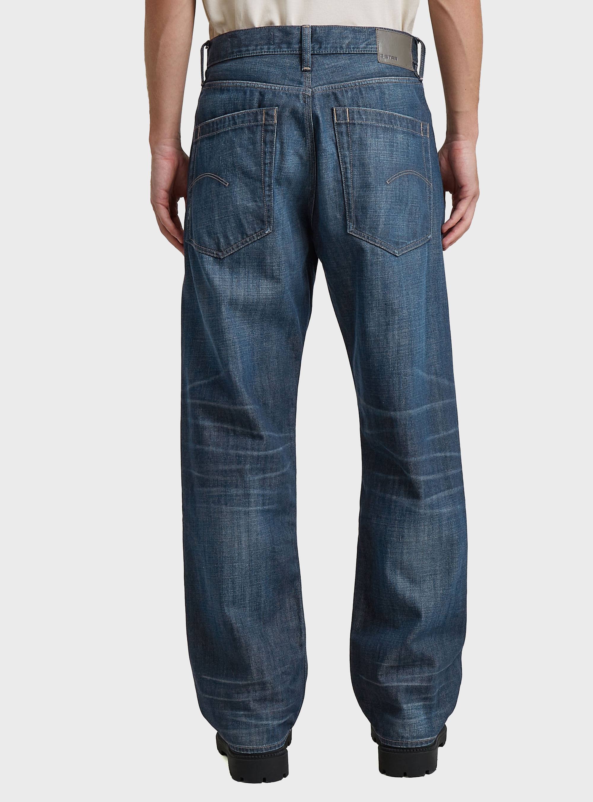 G-Star Deeggie Relaxed Straight Jeans - Dark Aged Denim