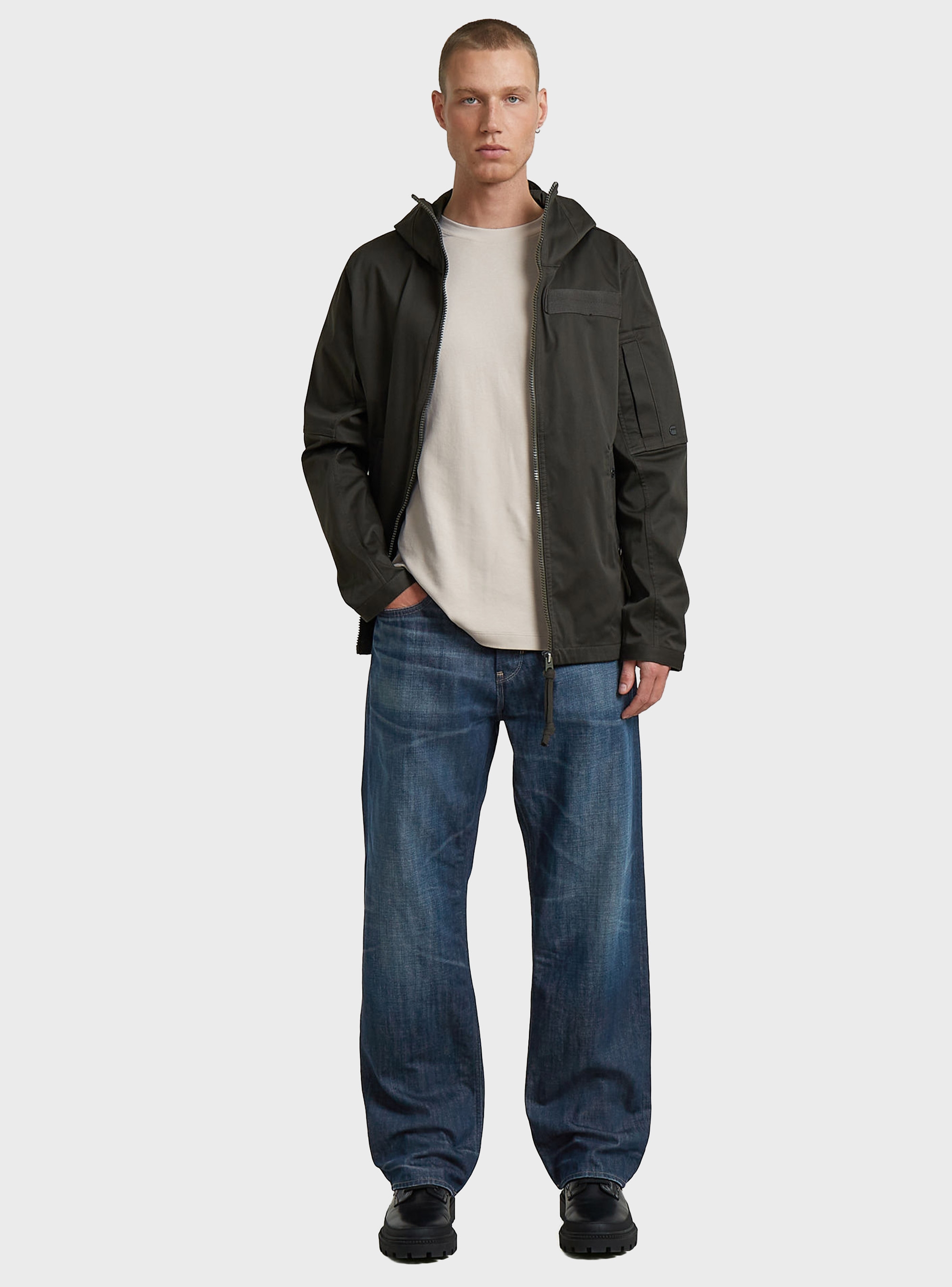 G-Star Deeggie Relaxed Straight Jeans - Dark Aged Denim