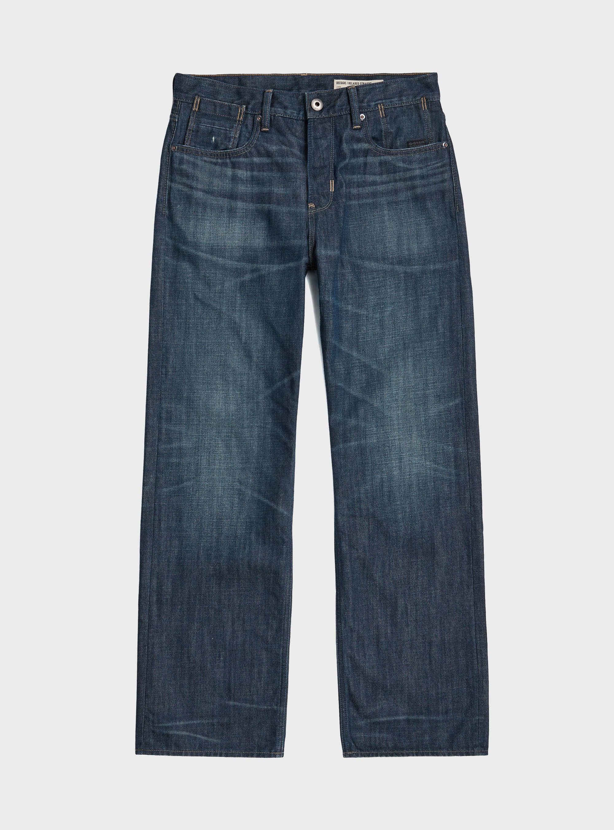 G-Star Deeggie Relaxed Straight Jeans - Dark Aged Denim