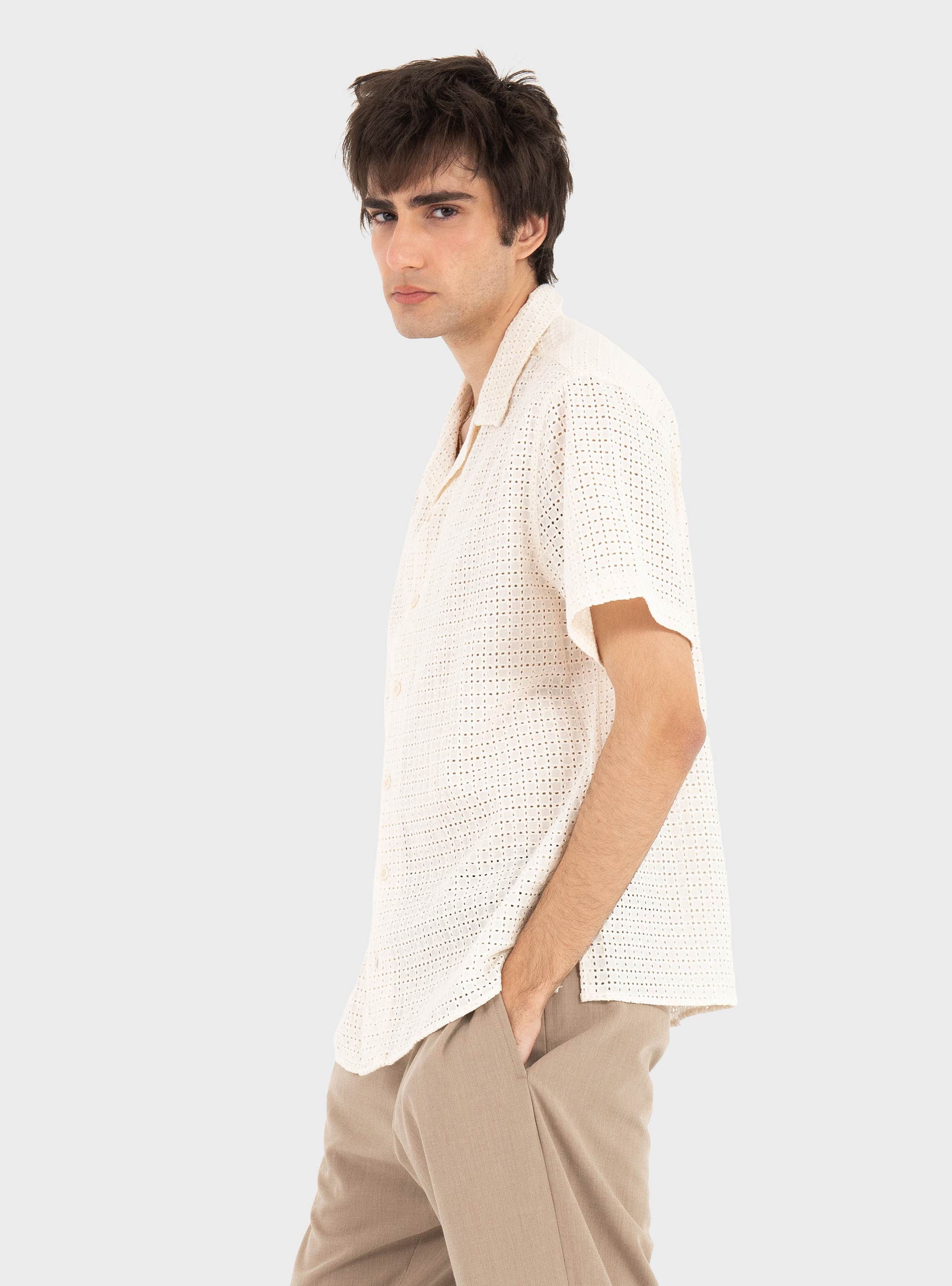Gianni Lupo Short Sleeve Shirt - Ecru
