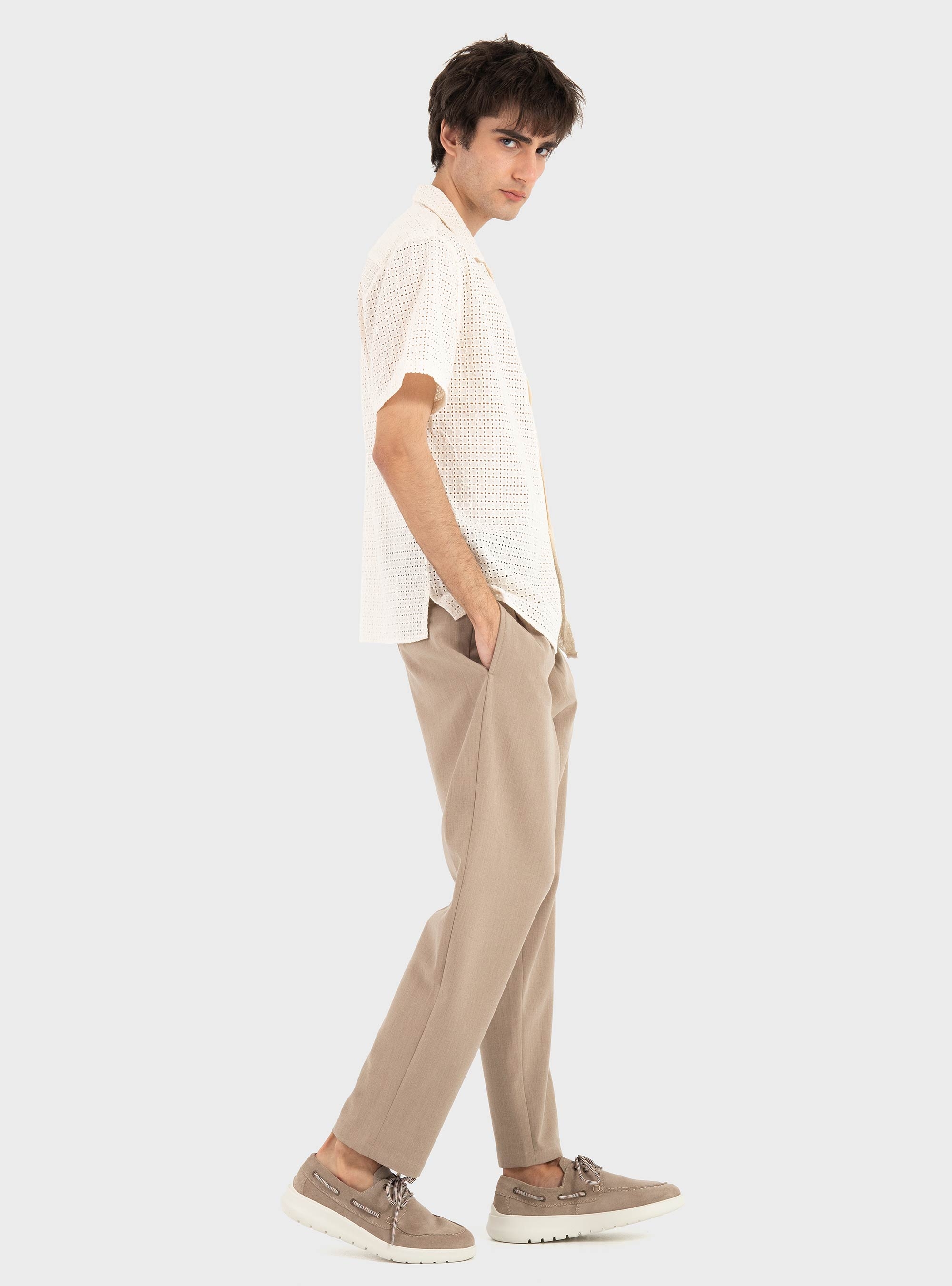 Gianni Lupo Short Sleeve Shirt - Ecru