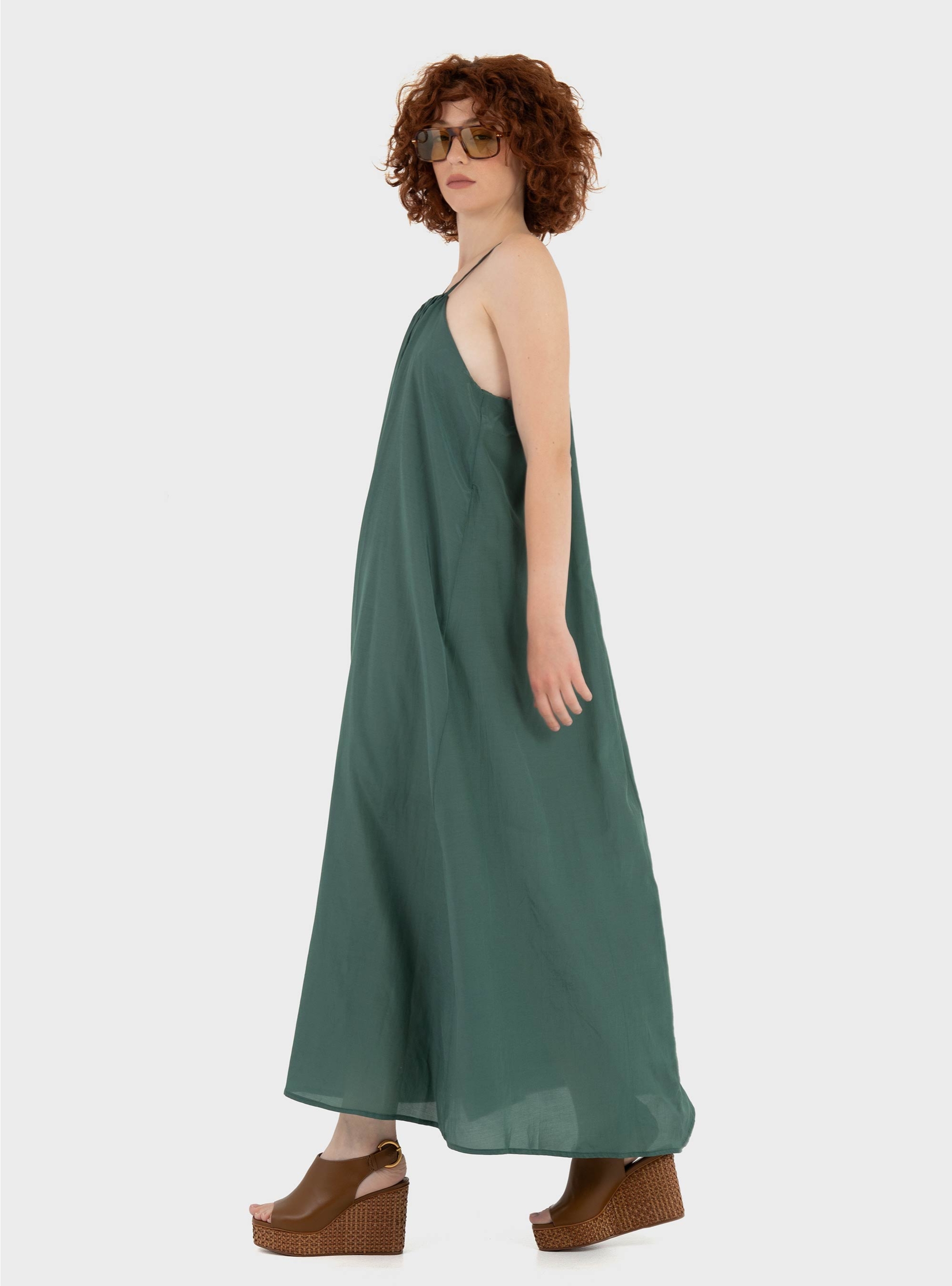 Black & Black Dress - Green