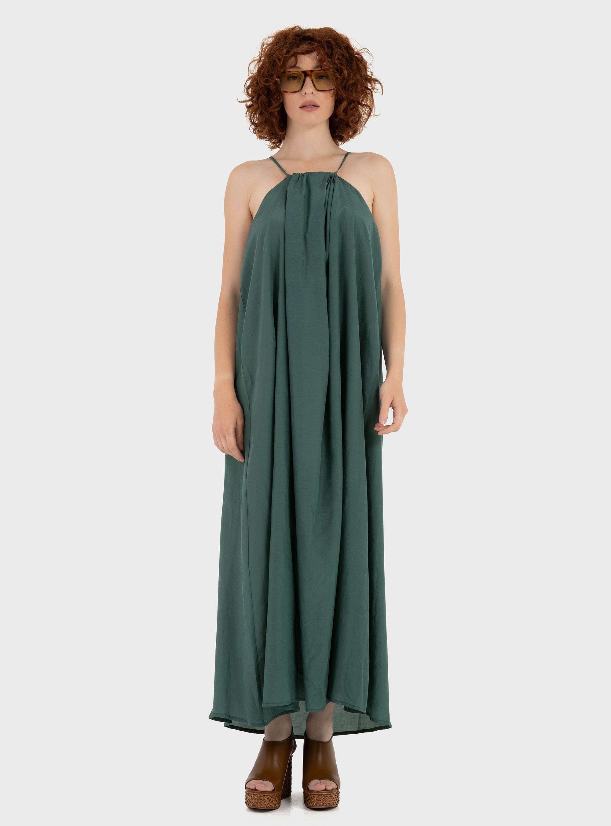 Black & Black Dress - Green
