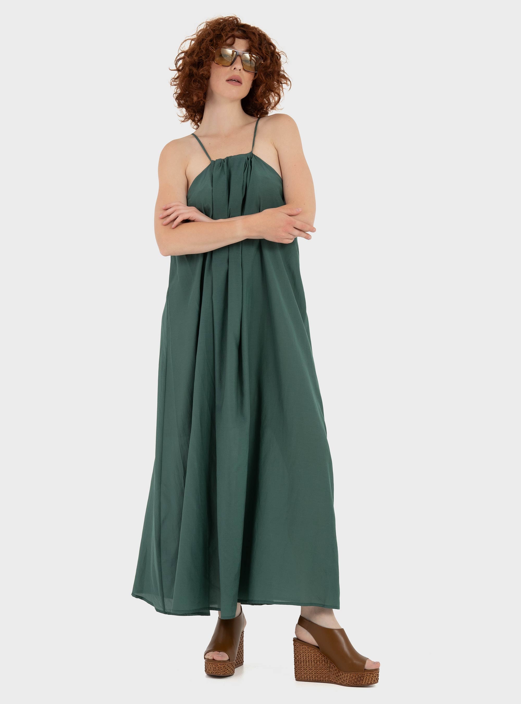 Black & Black Dress - Green