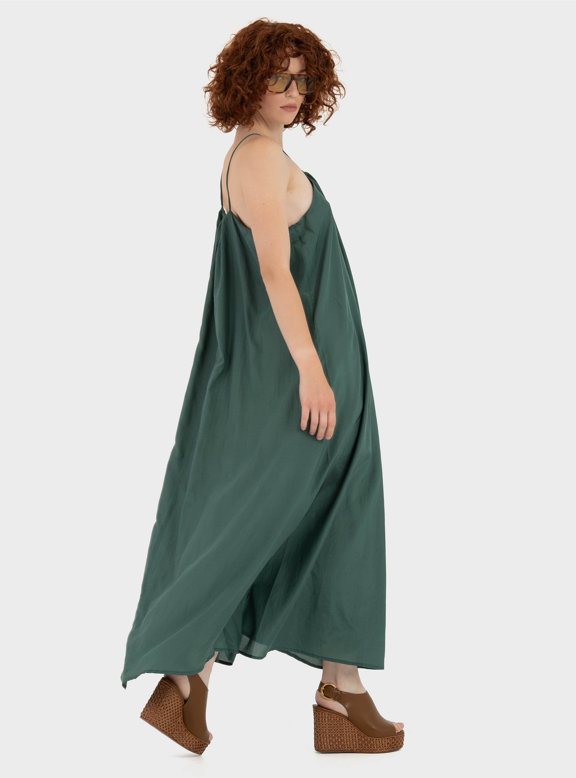 Black & Black Dress - Green