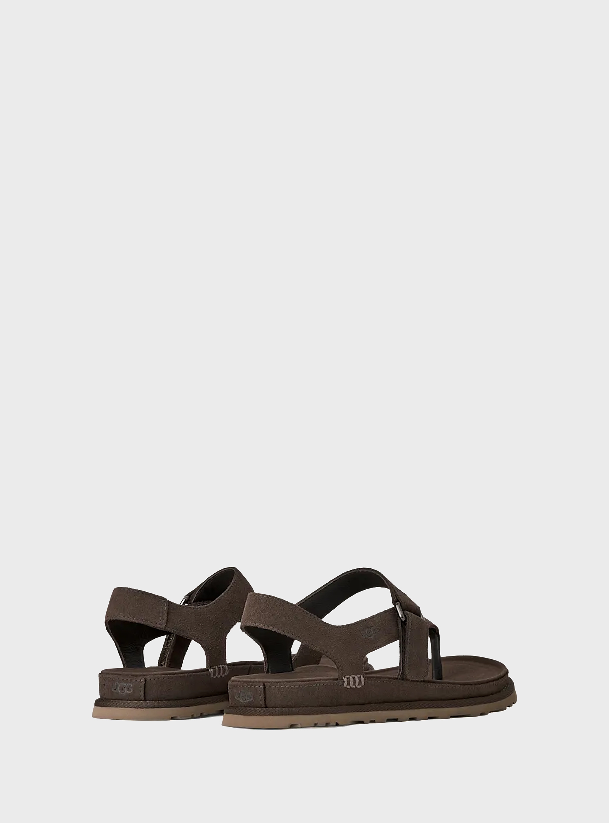 UGG GoldenGaze Toe Post Sandals - Dark Brown