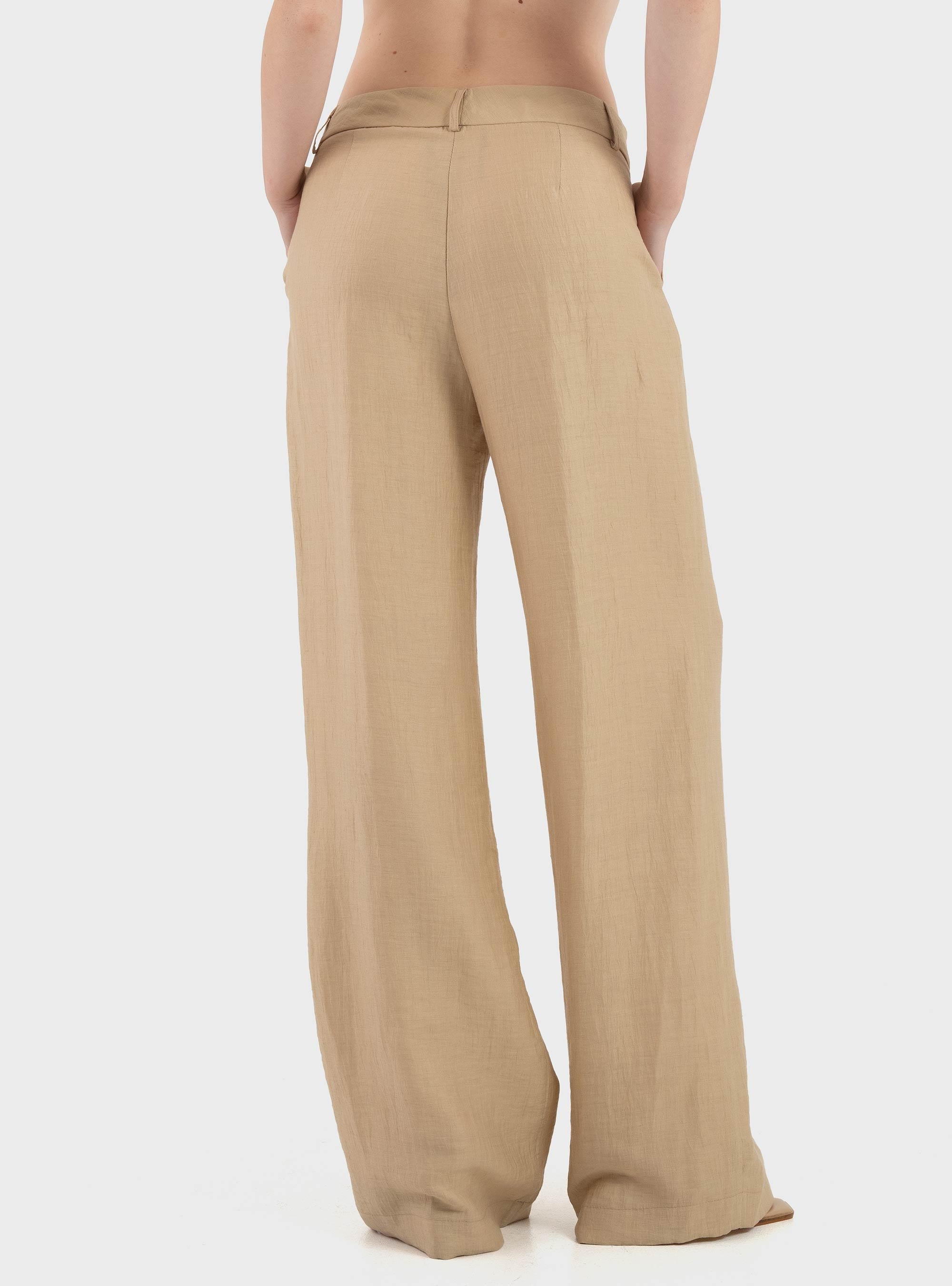 Souvenir Wide Leg Pants - Beige