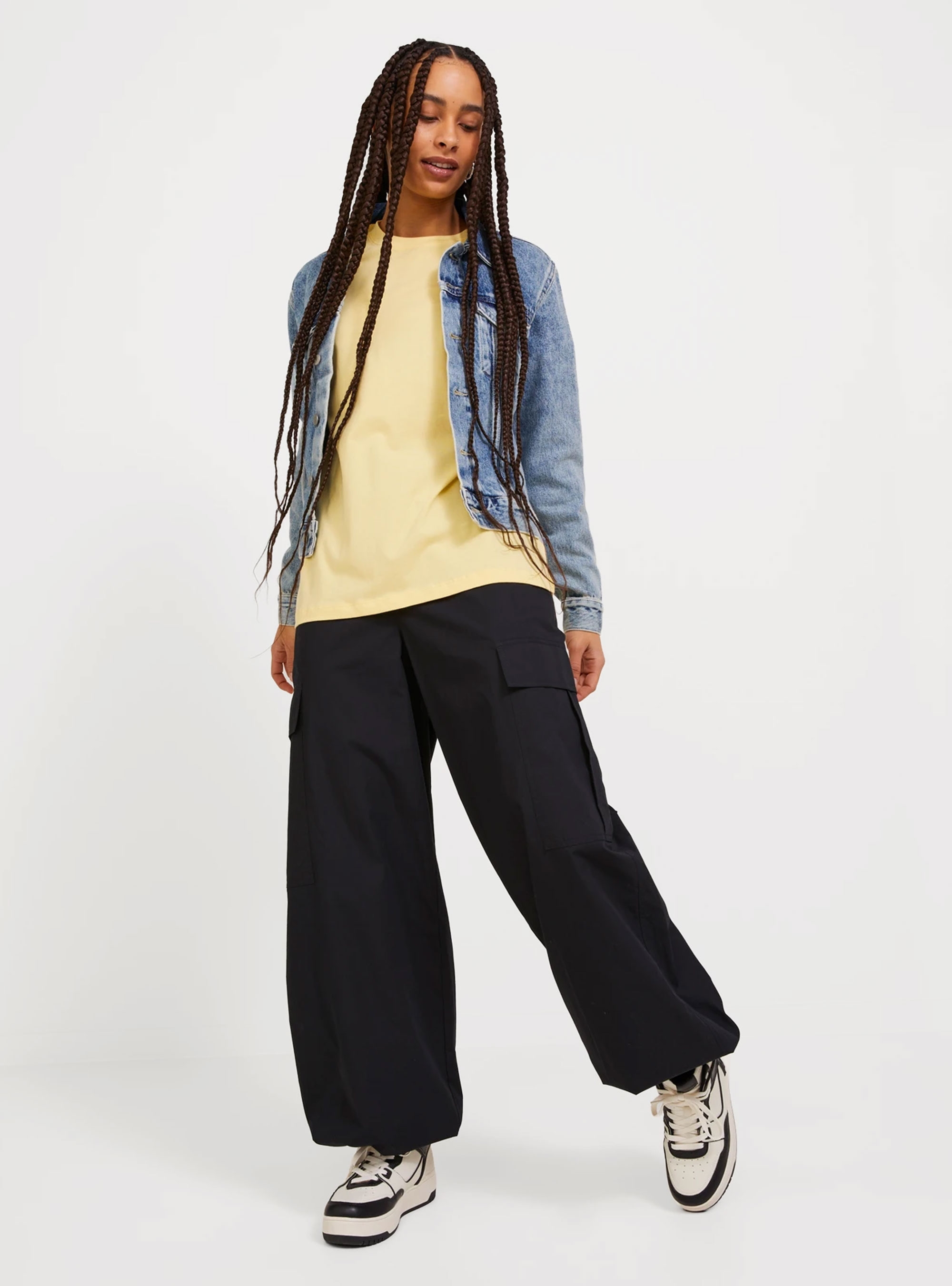 JJXX Astrid Boxy Sleeve Every Tee - Yellow
