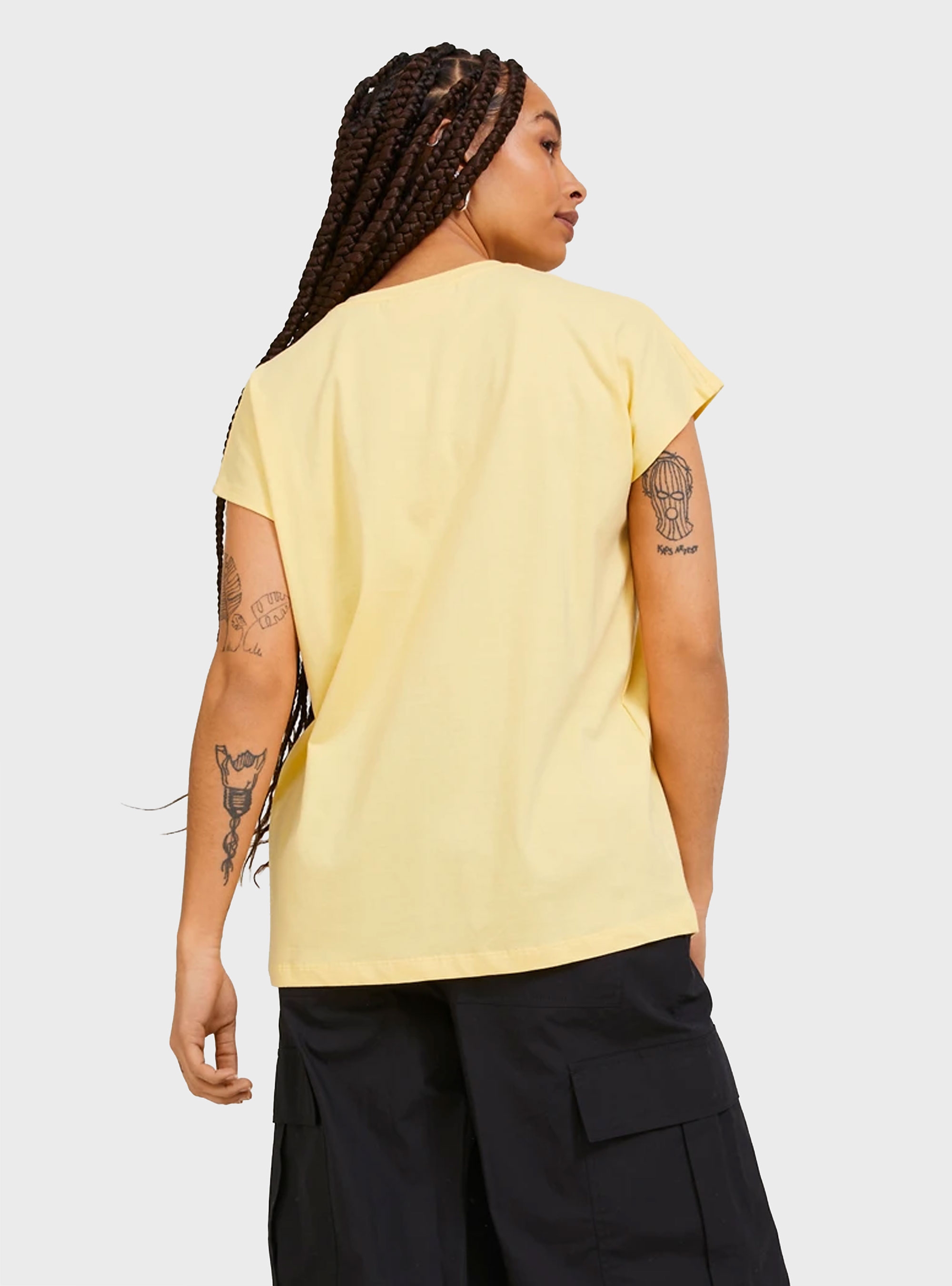 JJXX Astrid Boxy Sleeve Every Tee - Yellow