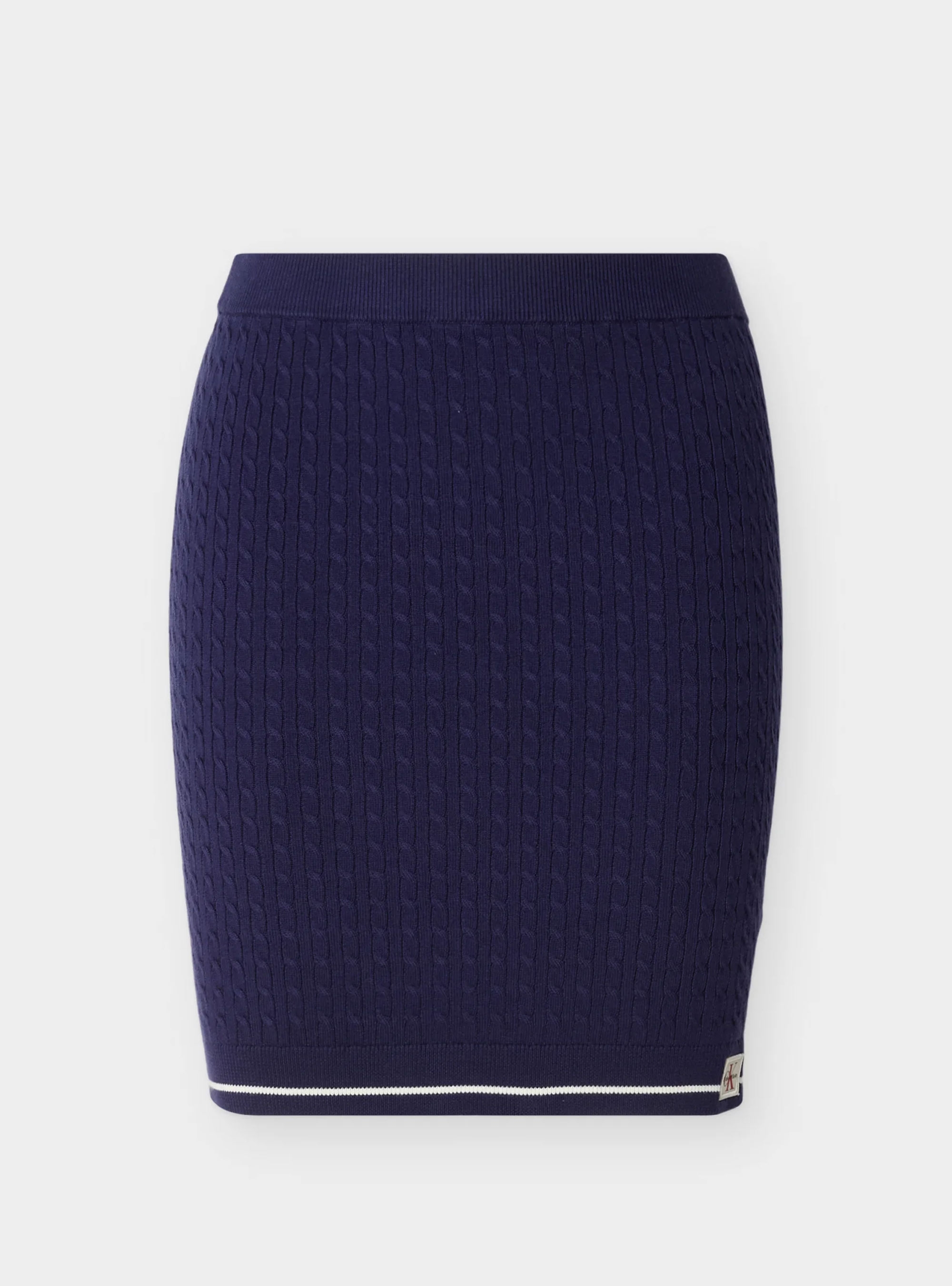 Calvin Klein Microcable Mini Skirt - Blue