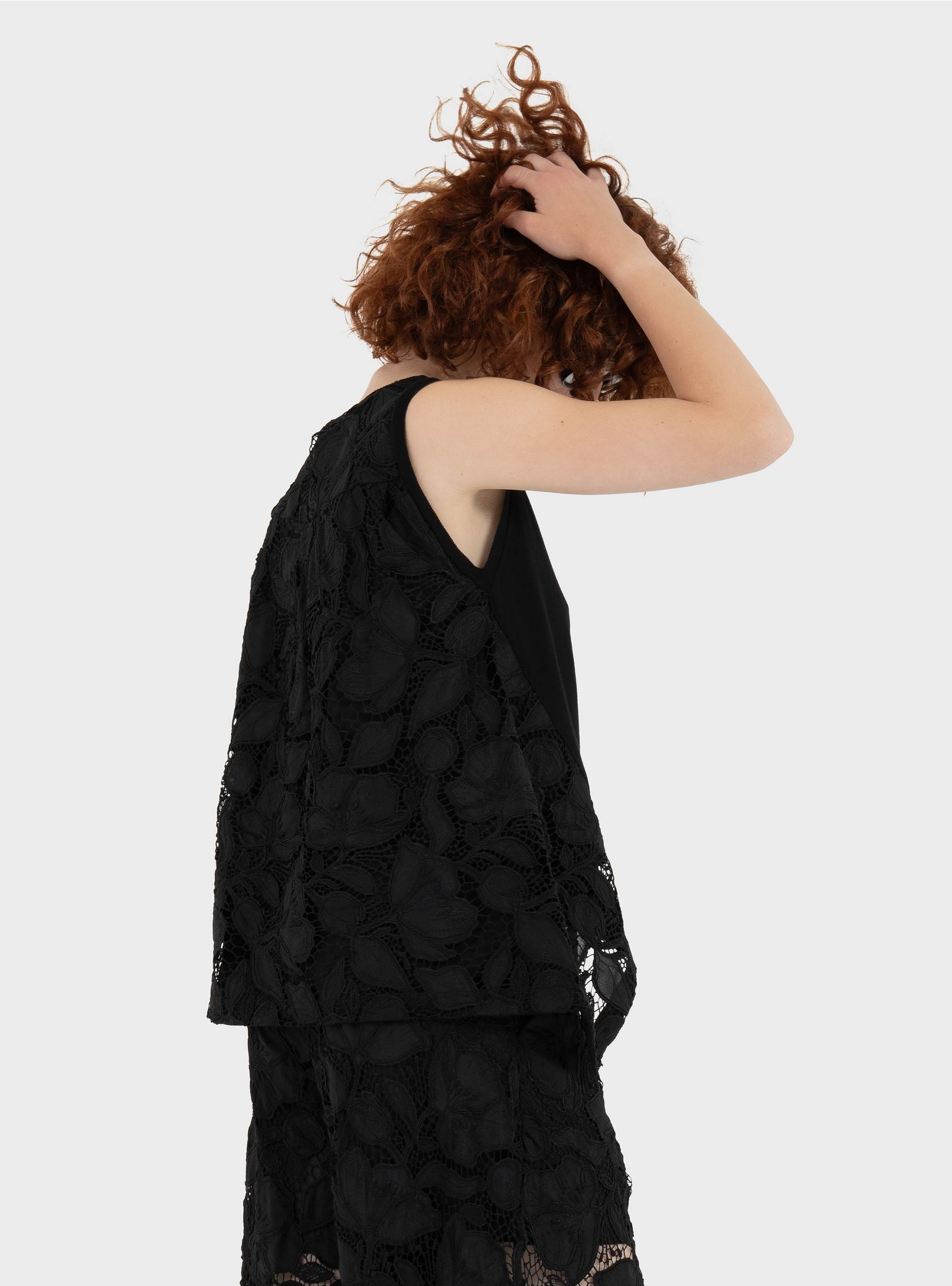 Mei Mei J Lace Top - Black