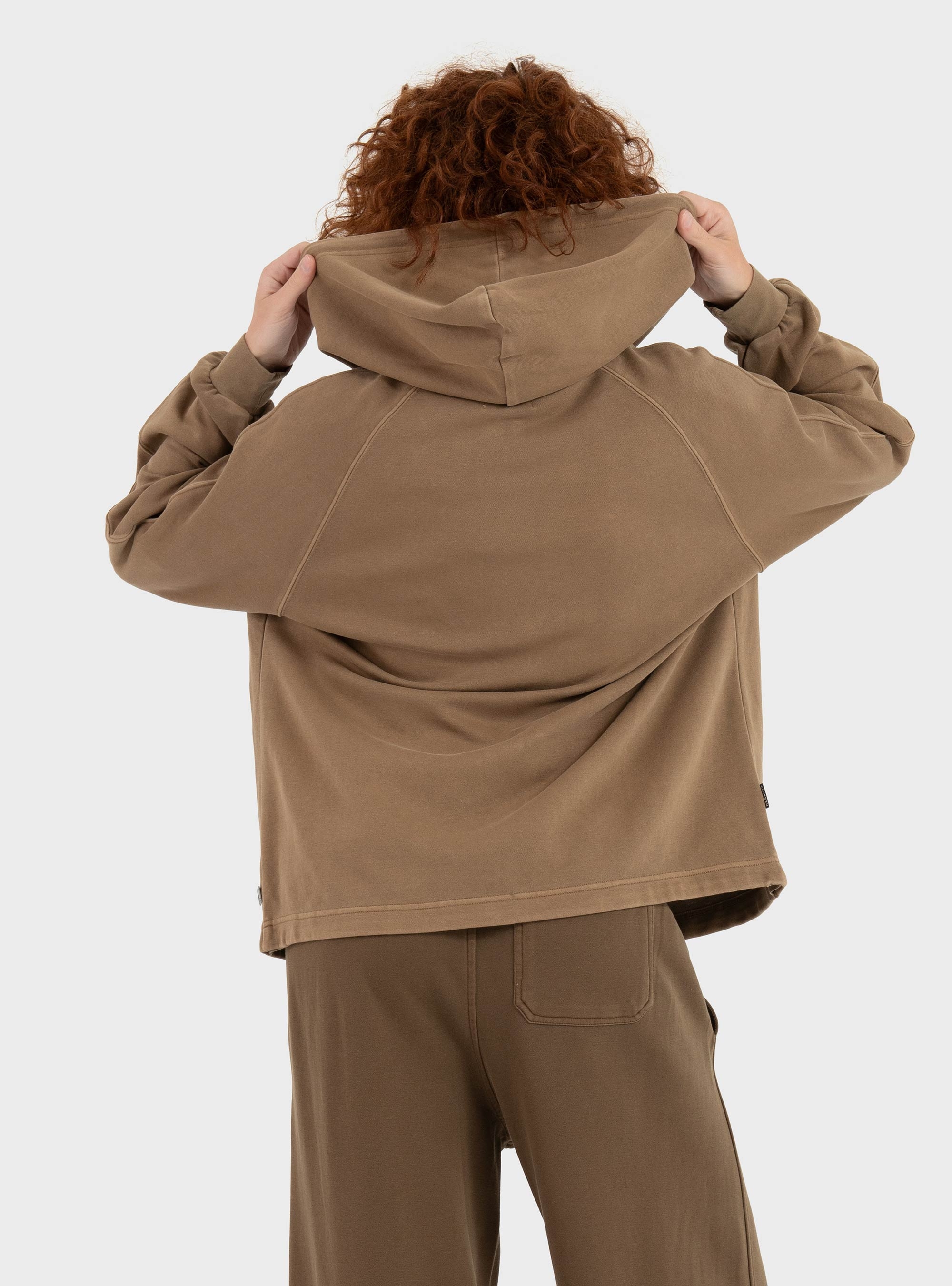Keeling Zip Hoodie - Dark Beige