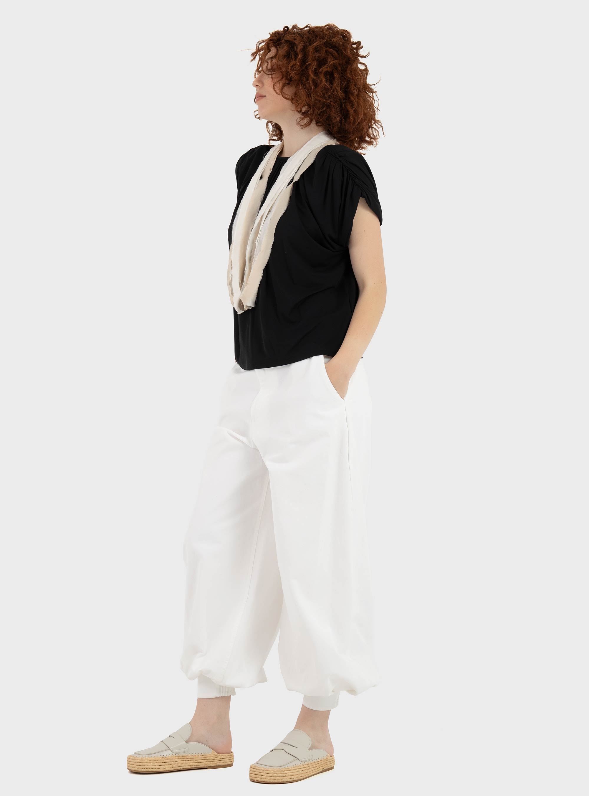 Philia Loft Ballon Trousers - Ecru