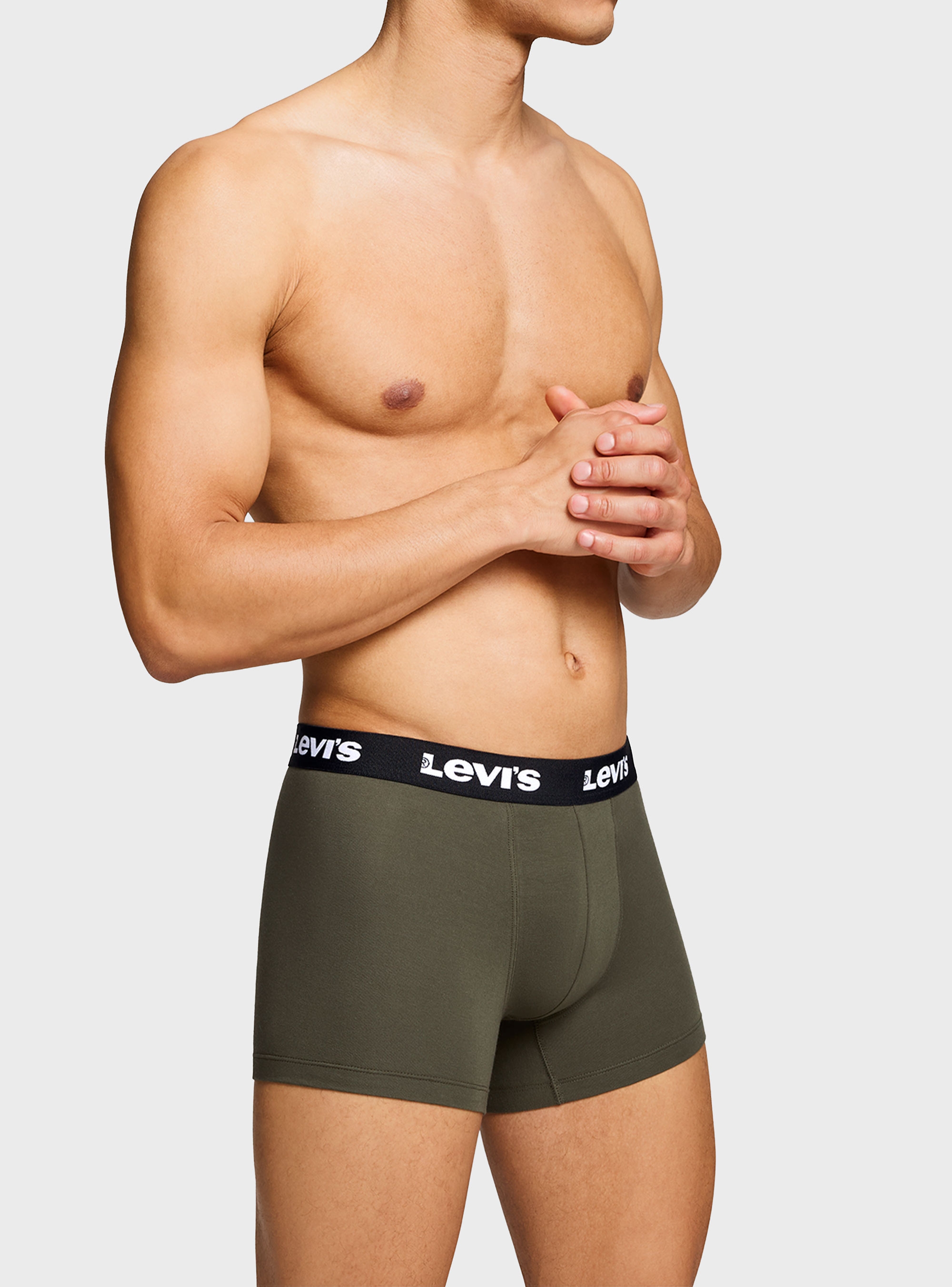Levis 2-Pack Repeat Logo Boxer Briefs - Khaki