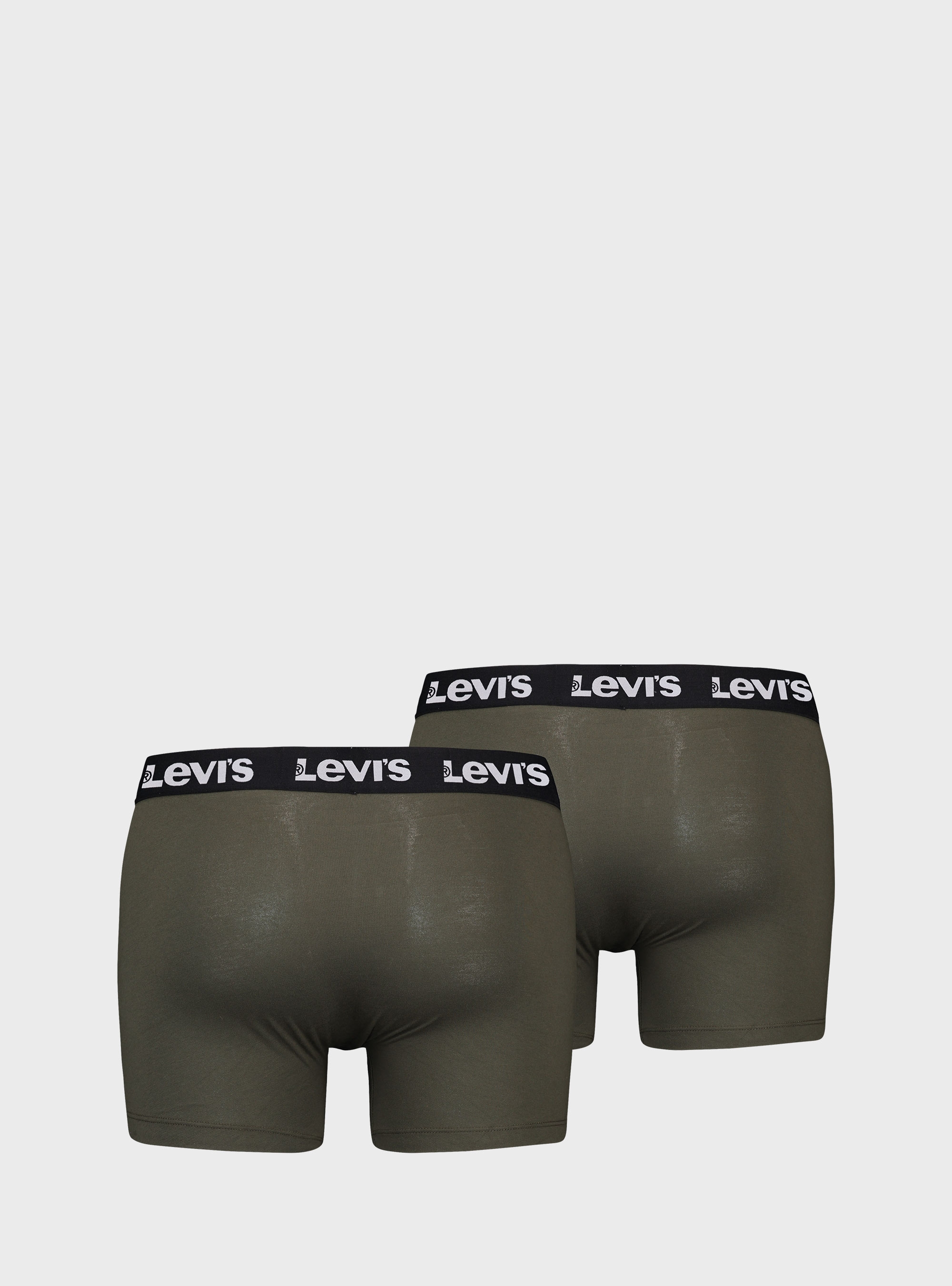 Levis 2-Pack Repeat Logo Boxer Briefs - Khaki