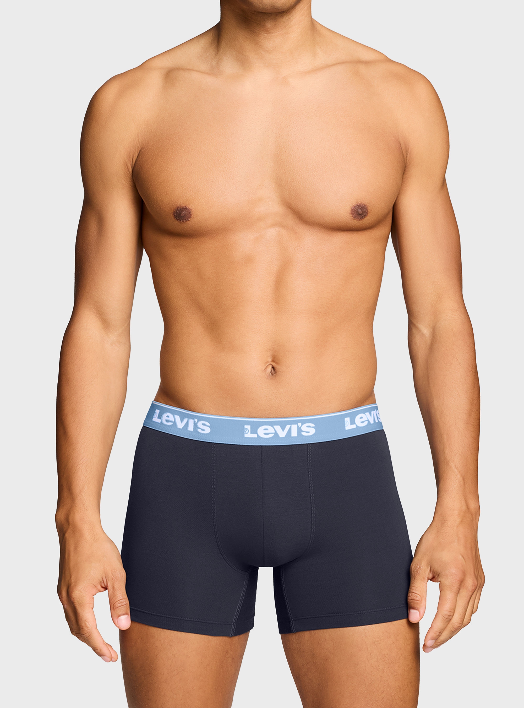 Levis 3-Pack Repeat Logo Boxer Briefs - Navy