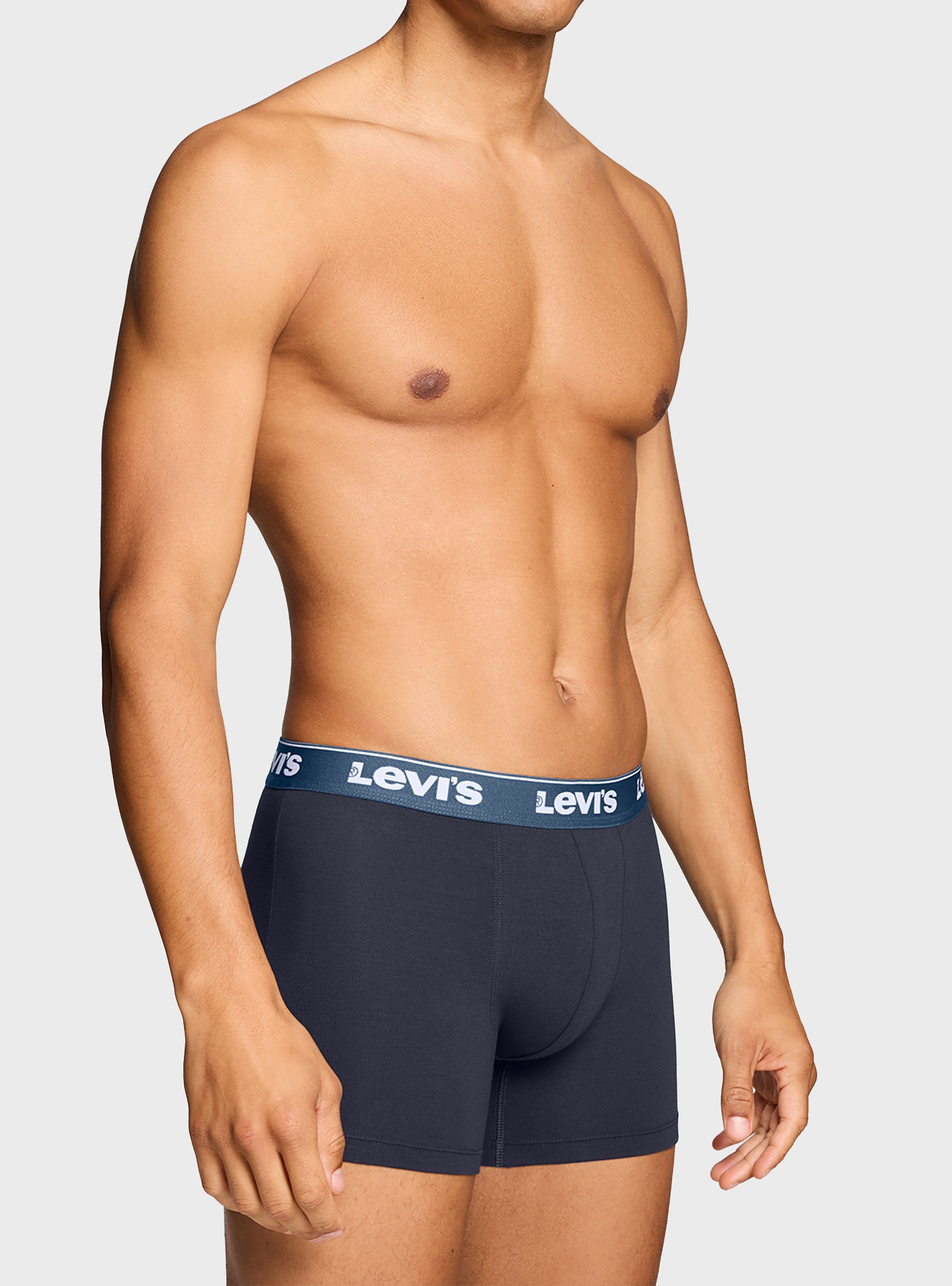 Levis 3-Pack Repeat Logo Boxer Briefs - Navy