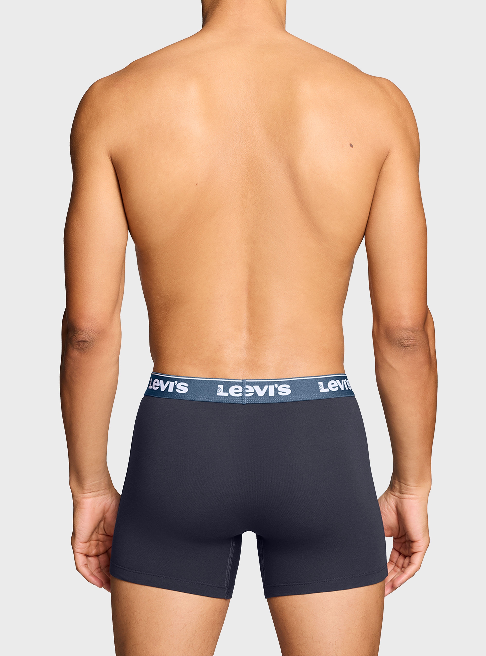 Levis 3-Pack Repeat Logo Boxer Briefs - Navy