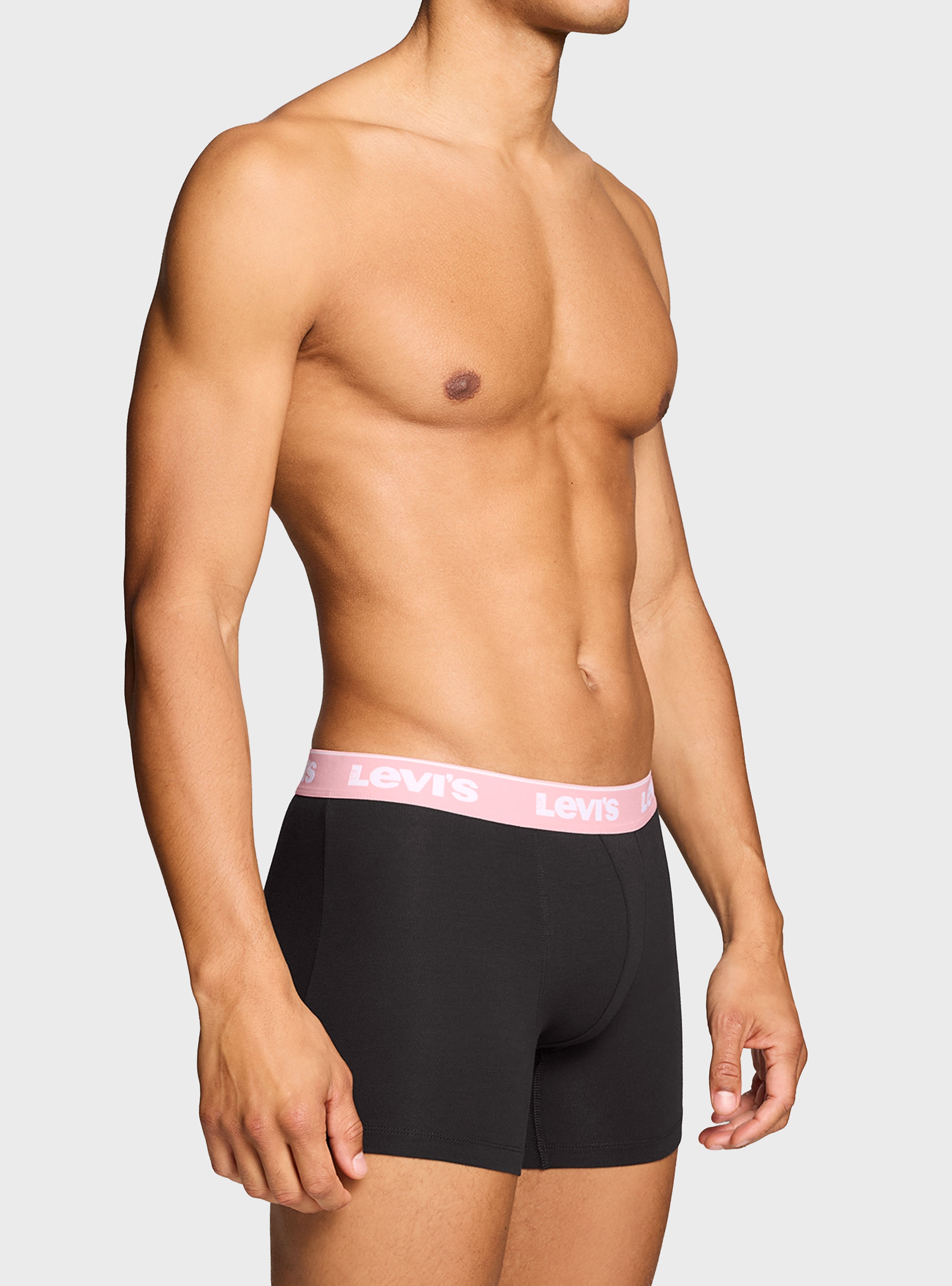 Levis 3-Pack Repeat Logo Boxer Briefs - Black