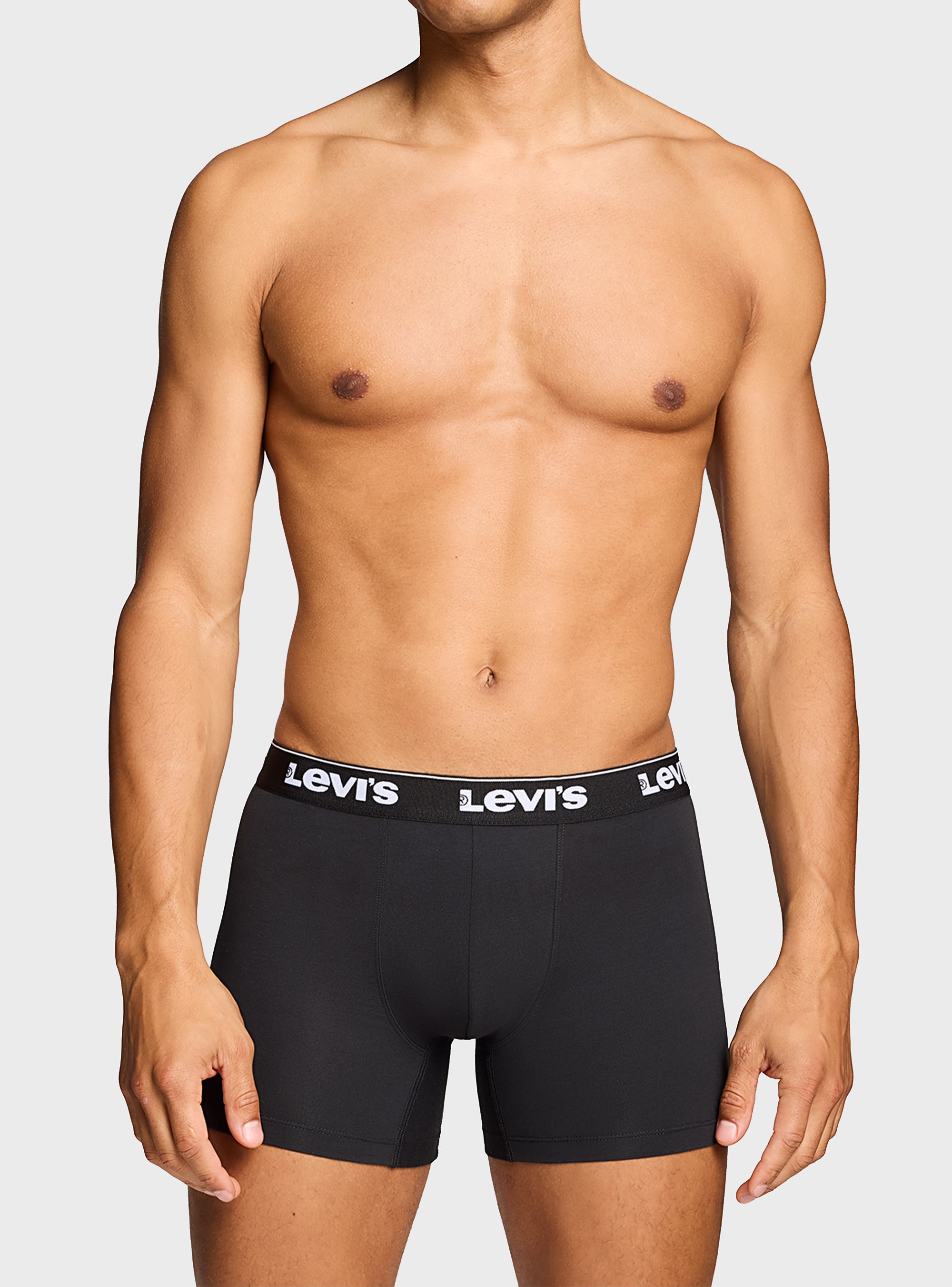 Levis 3-Pack Repeat Logo Boxer Briefs - Black