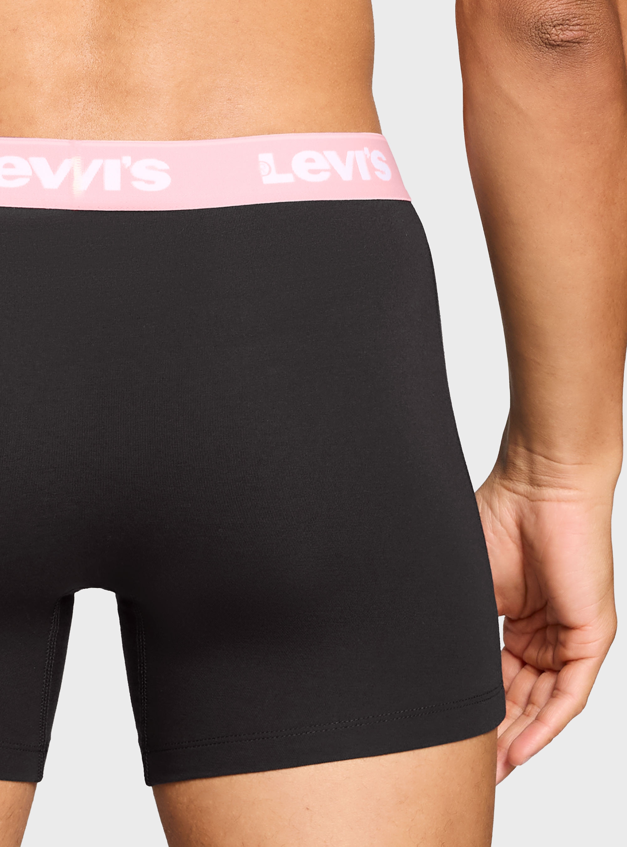 Levis 3-Pack Repeat Logo Boxer Briefs - Black