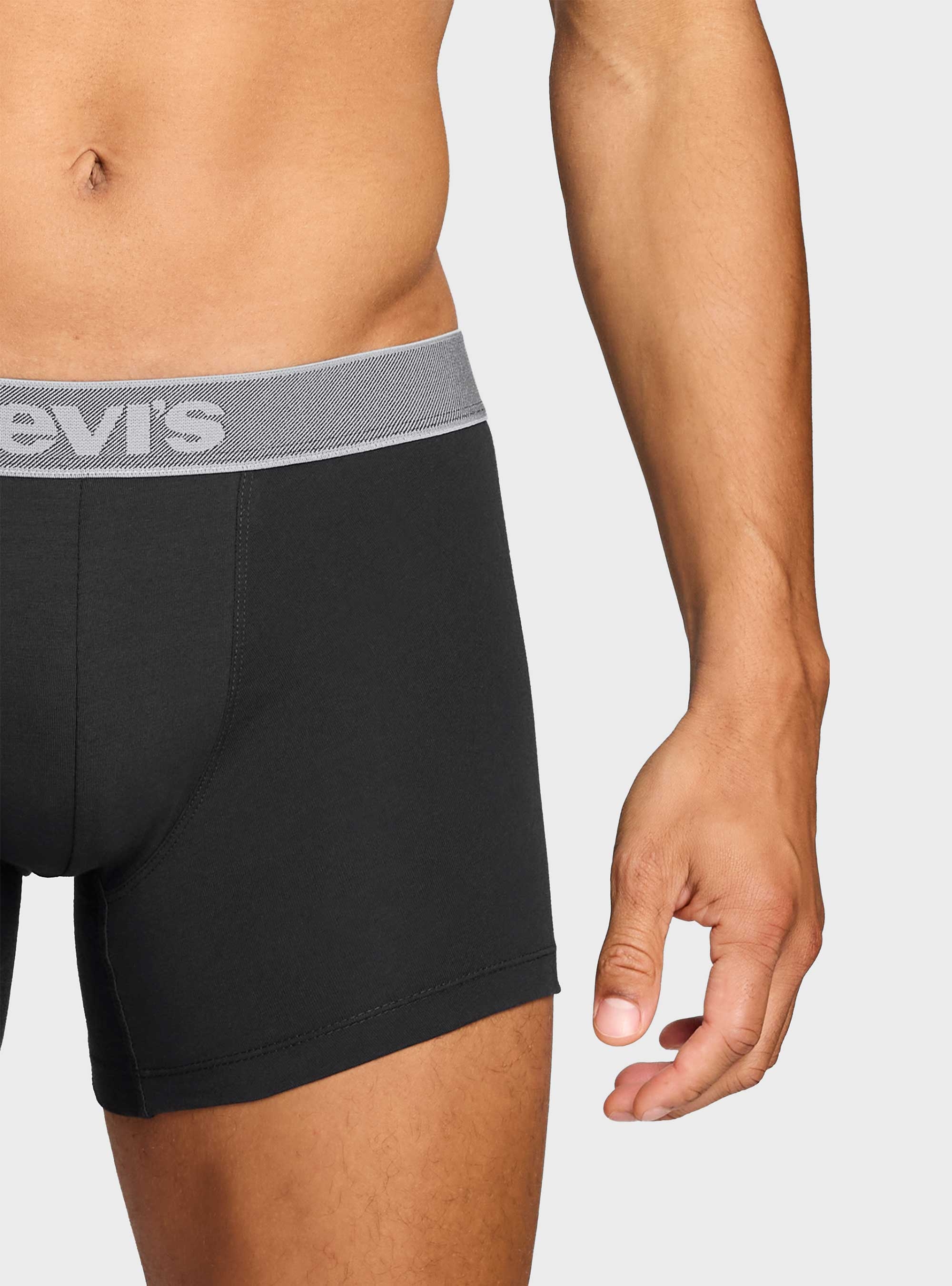 Levis 2-Pack Twill Boxer Briefs - Black
