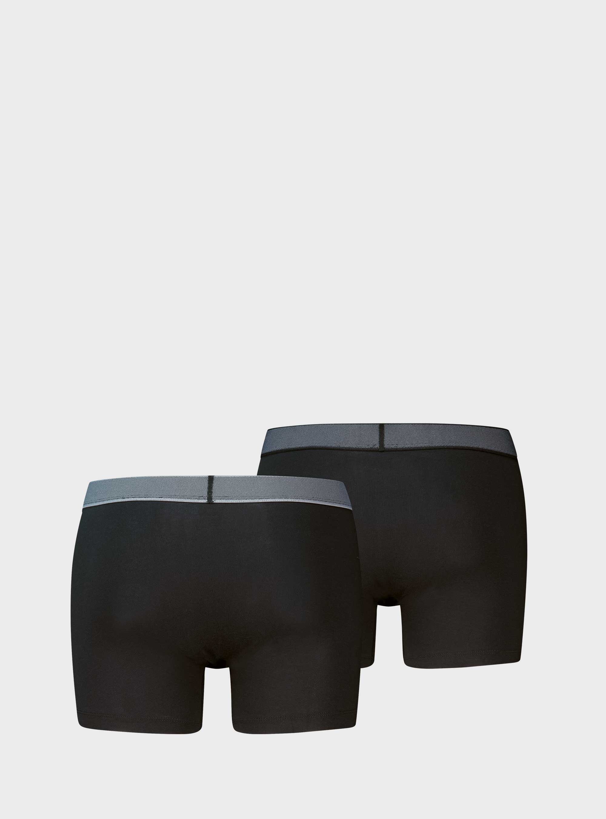 Levis 2-Pack Twill Boxer Briefs - Black