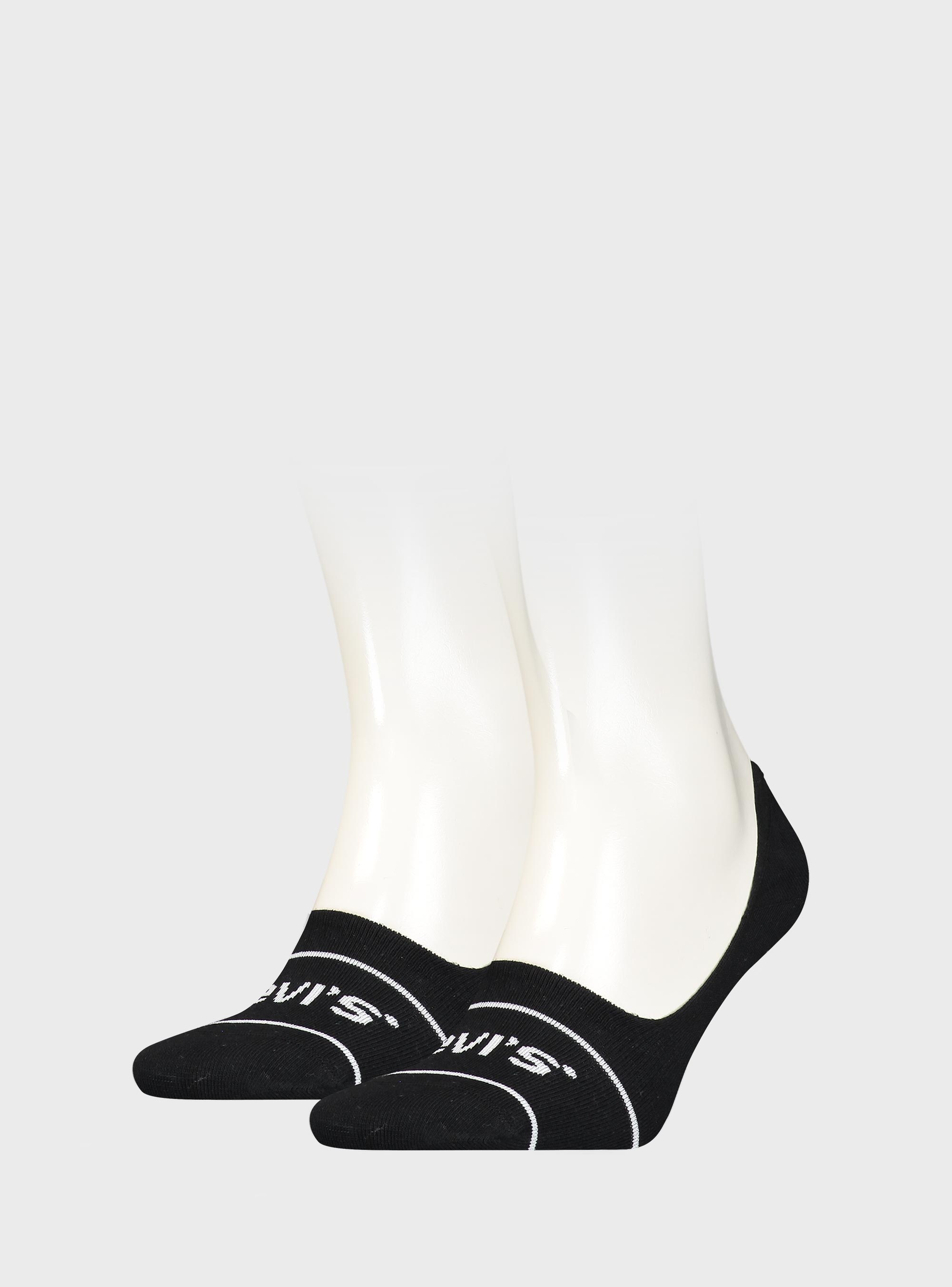 Levis 2-Pack Low Rise Sport Socks - Black